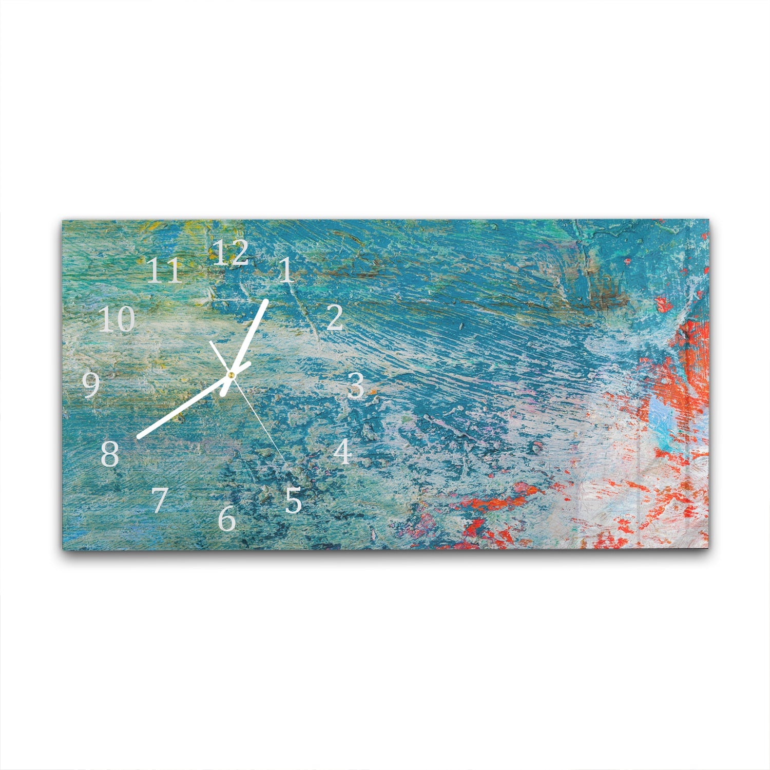 Wanduhr 60x30 - Helle Ölpalettenfarbe