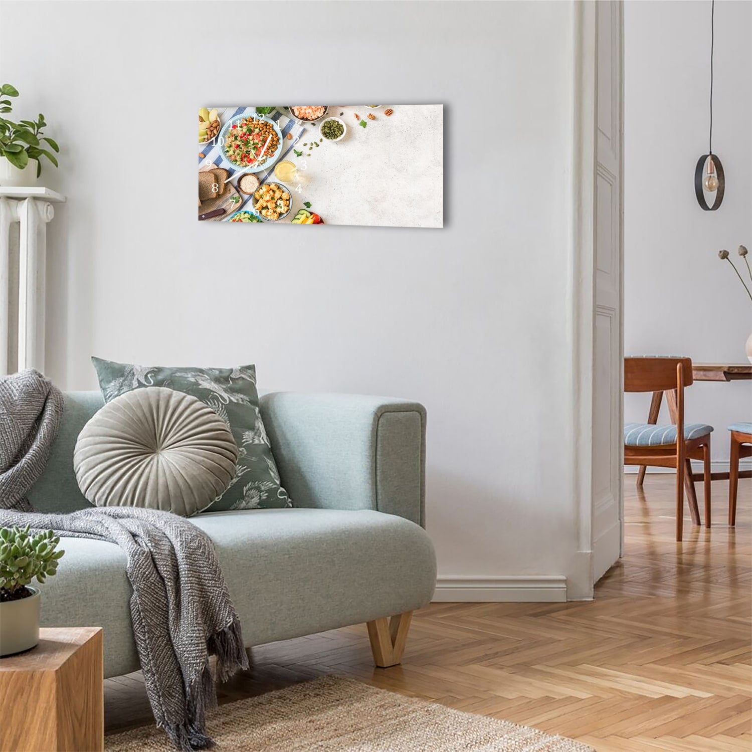 Wanduhr 60x30 - Frische Aromen