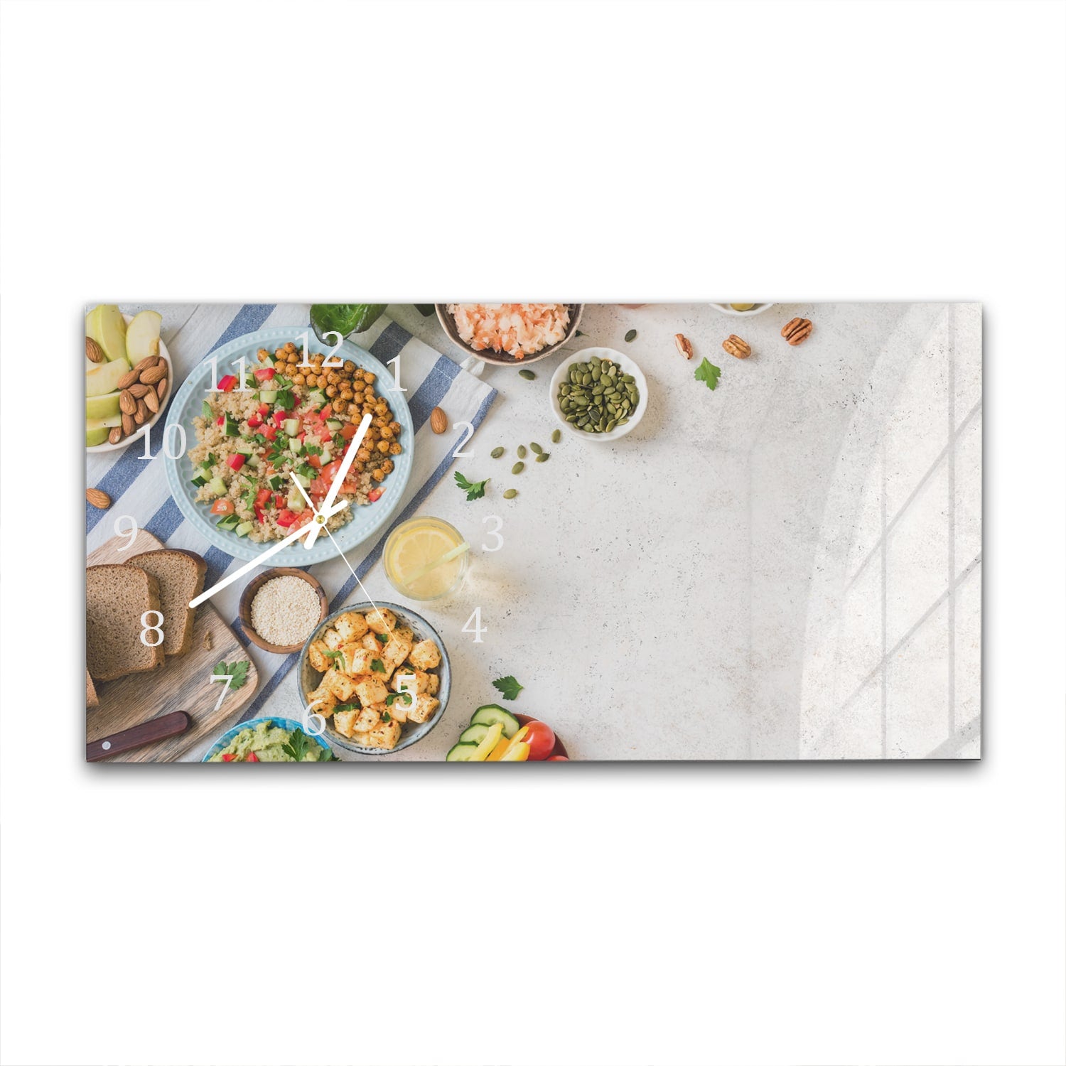 Wanduhr 60x30 - Frische Aromen