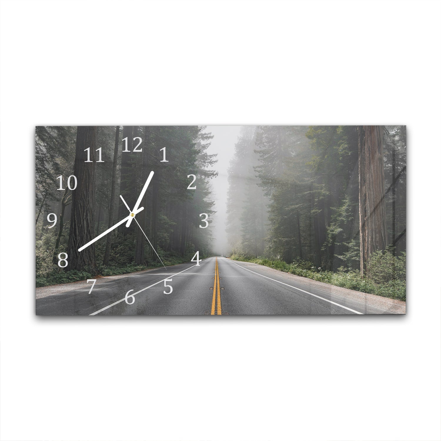Wanduhr 60x30 - Redwood National Forest