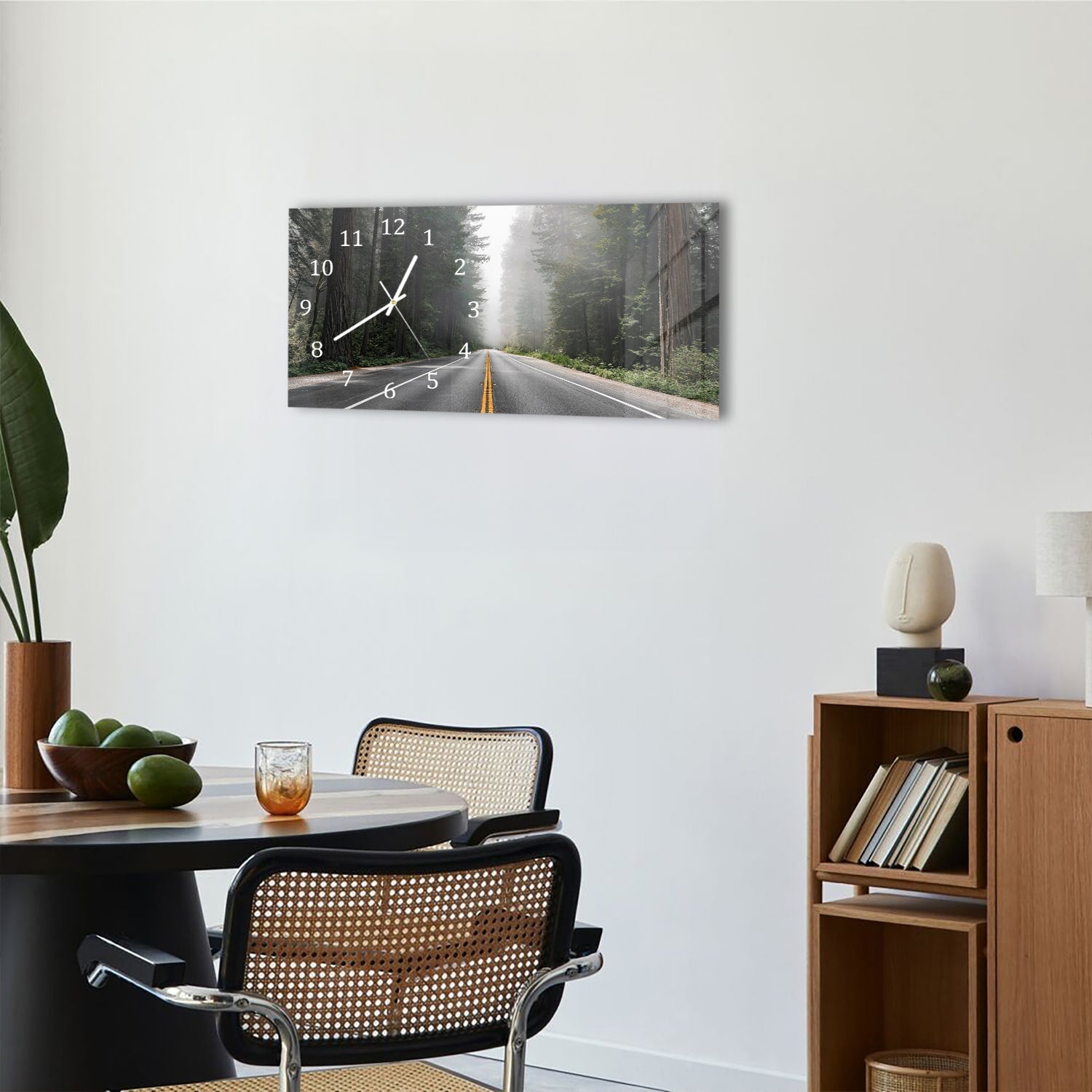 Wanduhr 60x30 - Redwood National Forest