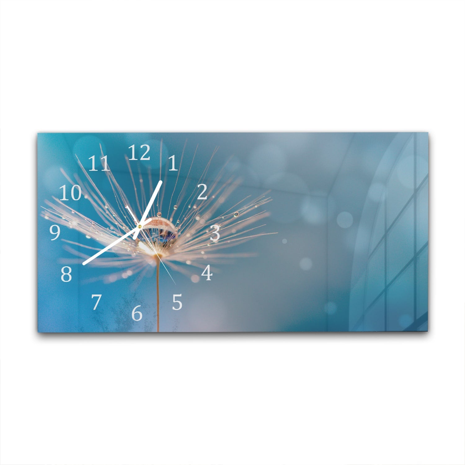 Wanduhr 60x30 - Nasser Löwenzahn