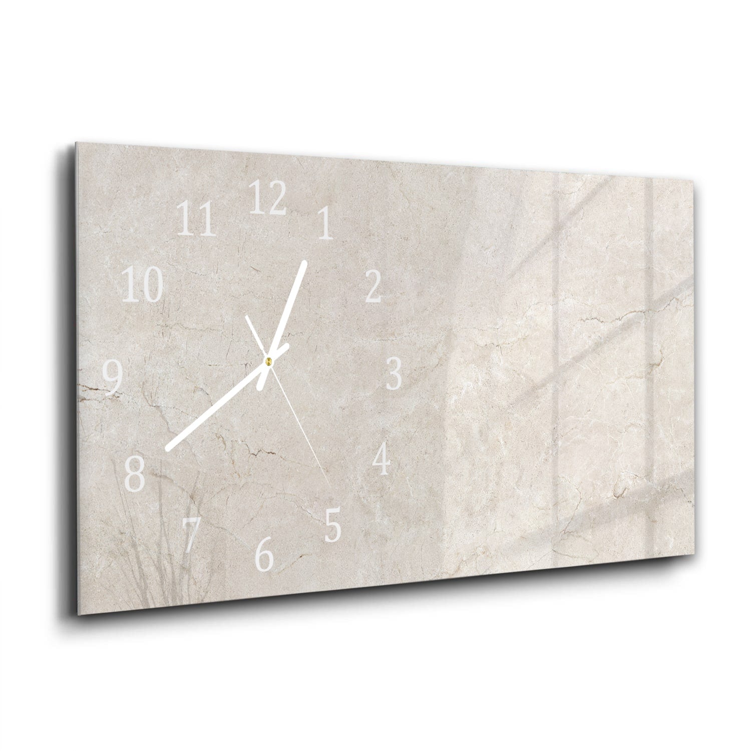 Wanduhr 60x30 - Marmor-Textur