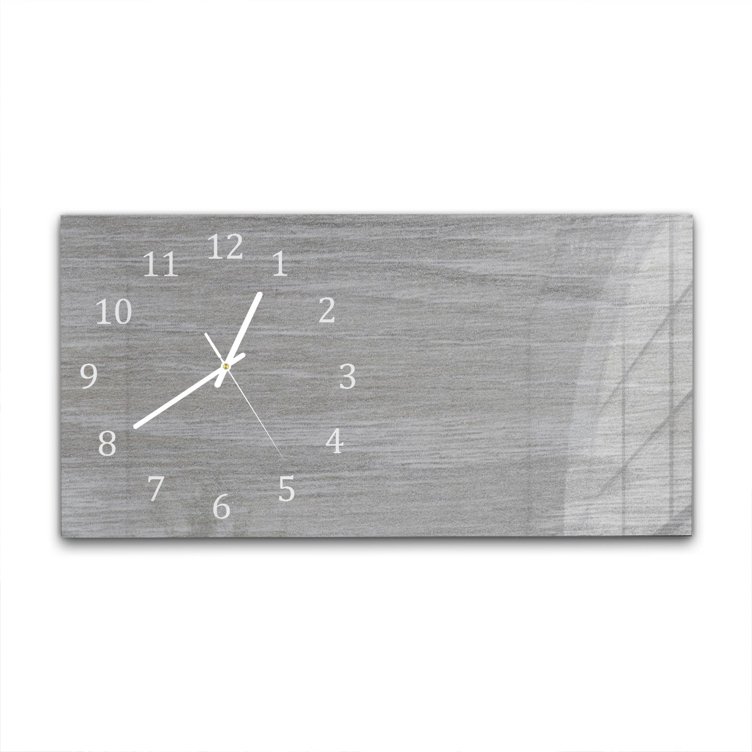 Wanduhr 60x30 - Graues Holz Nahaufnahme