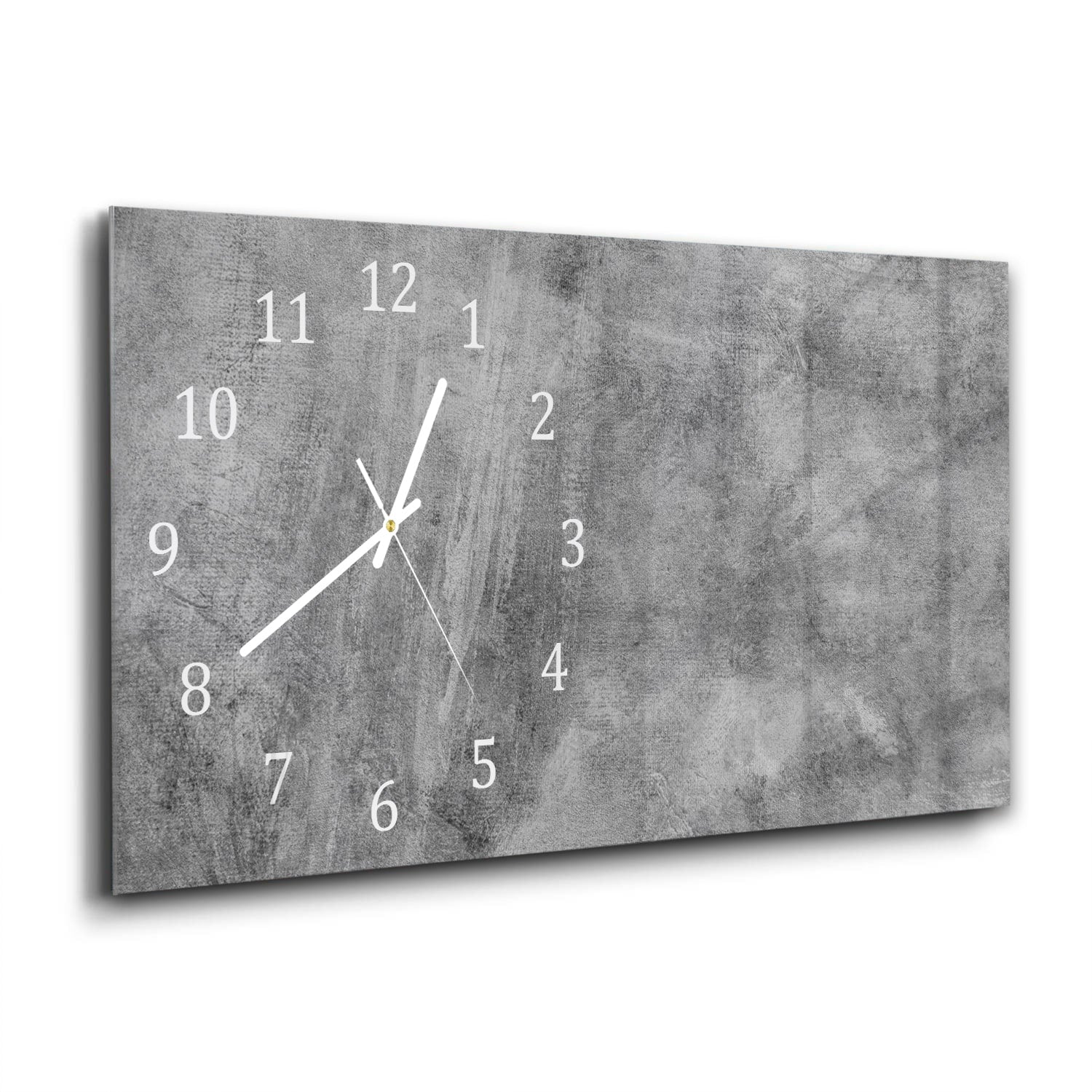 Wanduhr 60x30 - Graue Wand