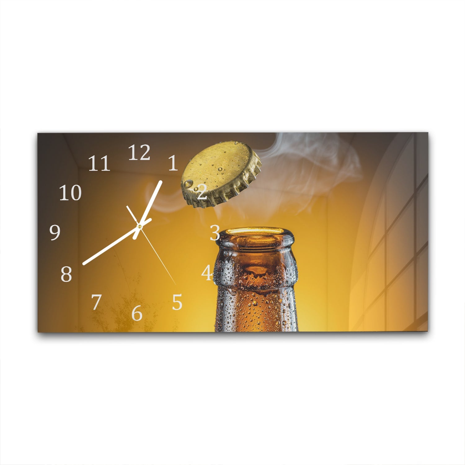 Wanduhr 60x30 - Bierdeckel