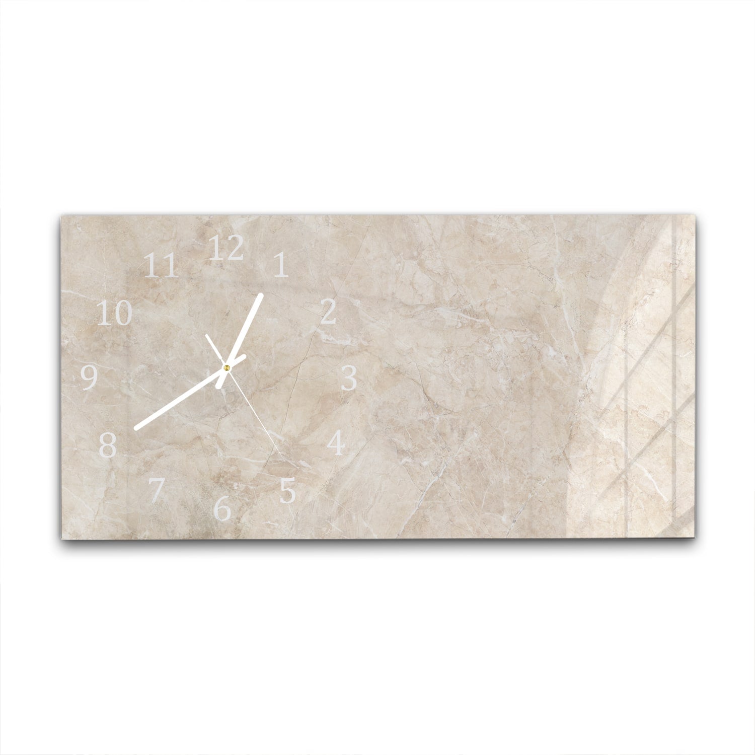 Wanduhr 60x30 - Sandstein-Marmor