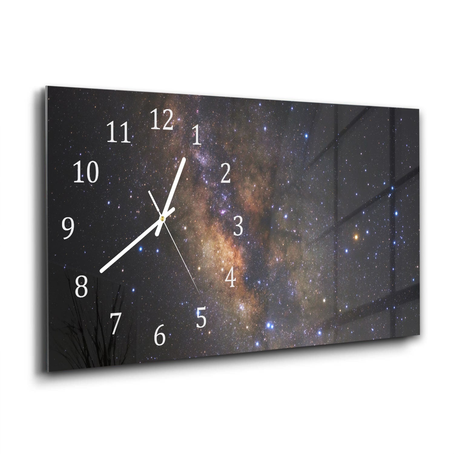 Wanduhr 60x30 - Milchstraße zwischen den Sternen