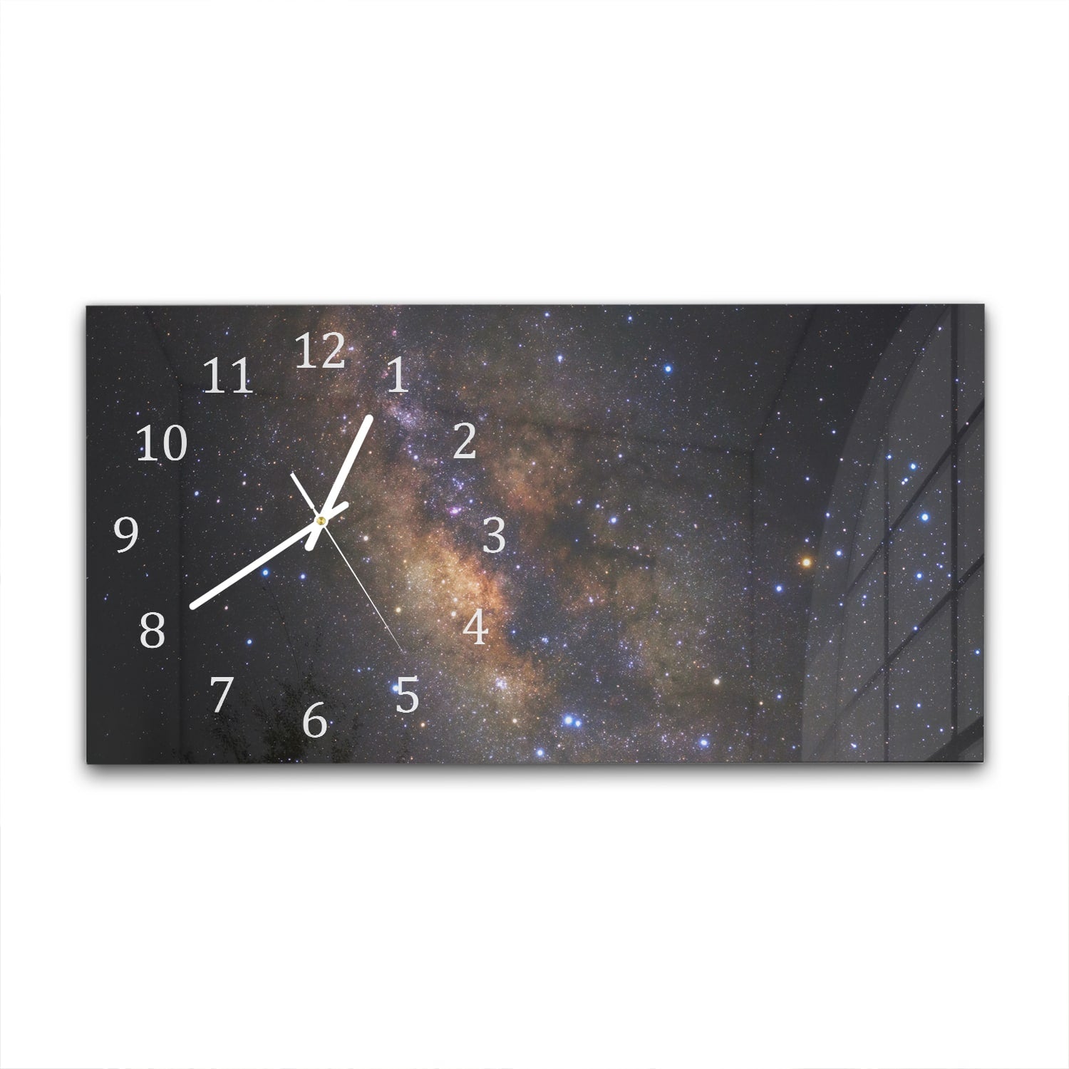 Wanduhr 60x30 - Milchstraße zwischen den Sternen