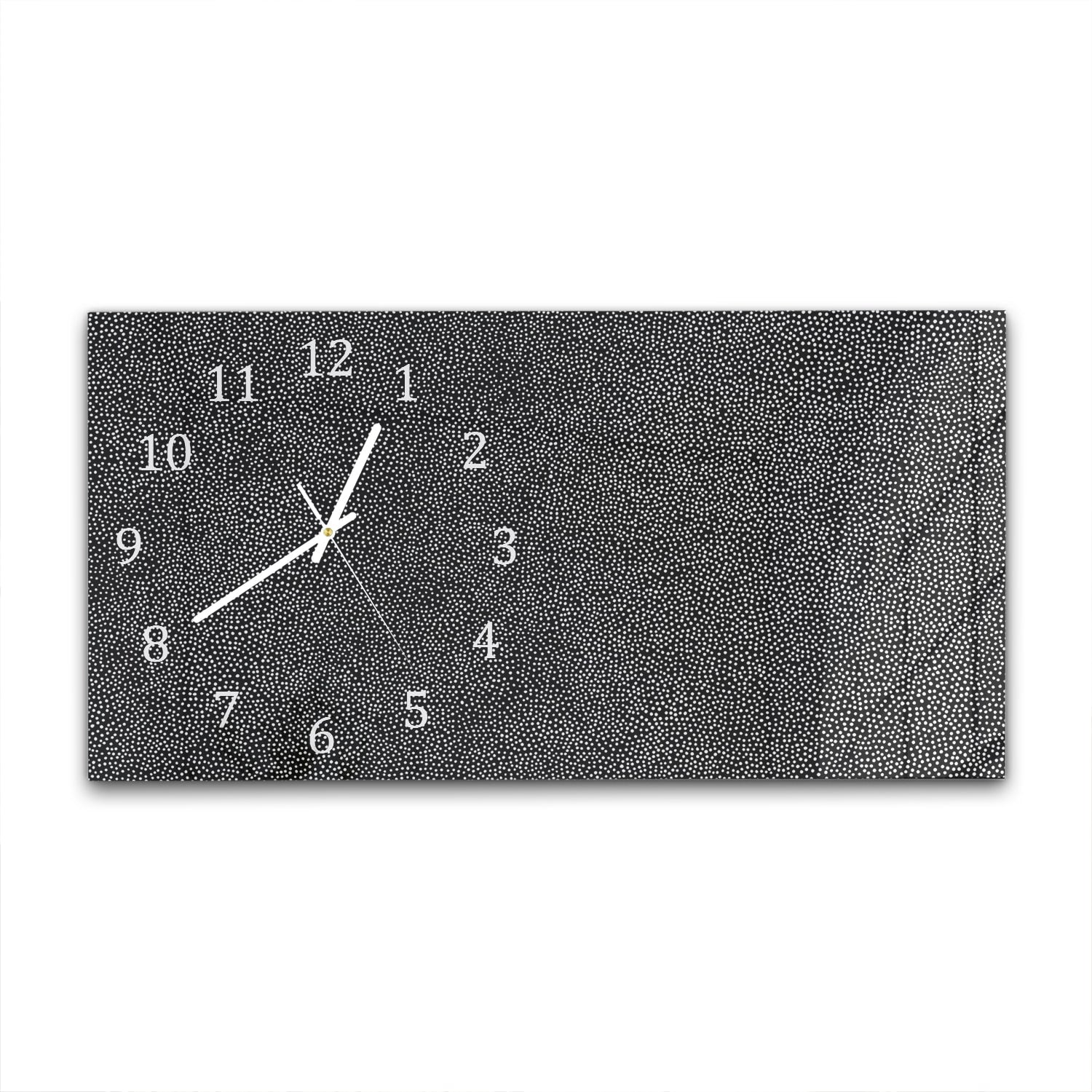 Wanduhr 60x30 - Punkt-Textur
