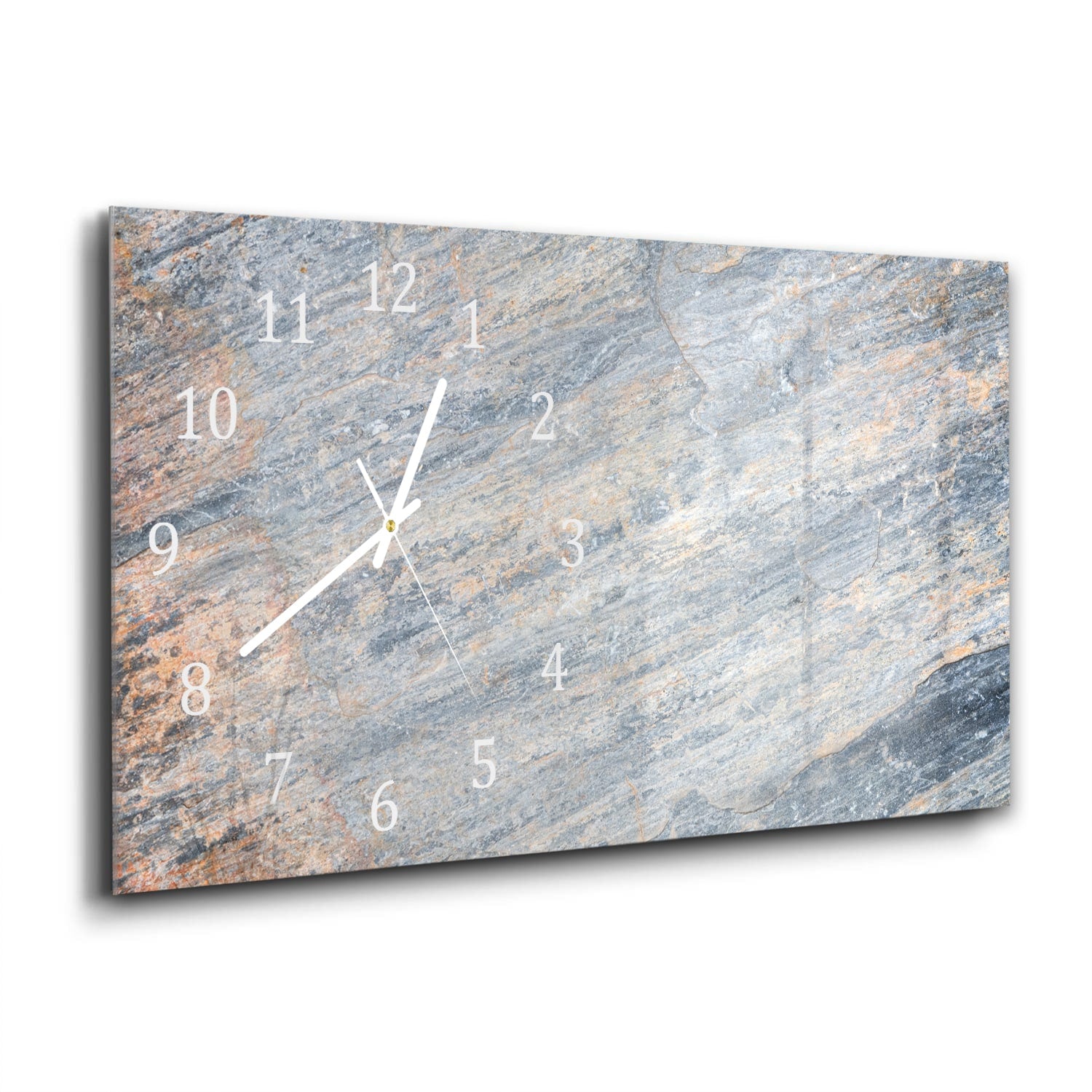 Wanduhr 60x30 - Bunter Schiefer