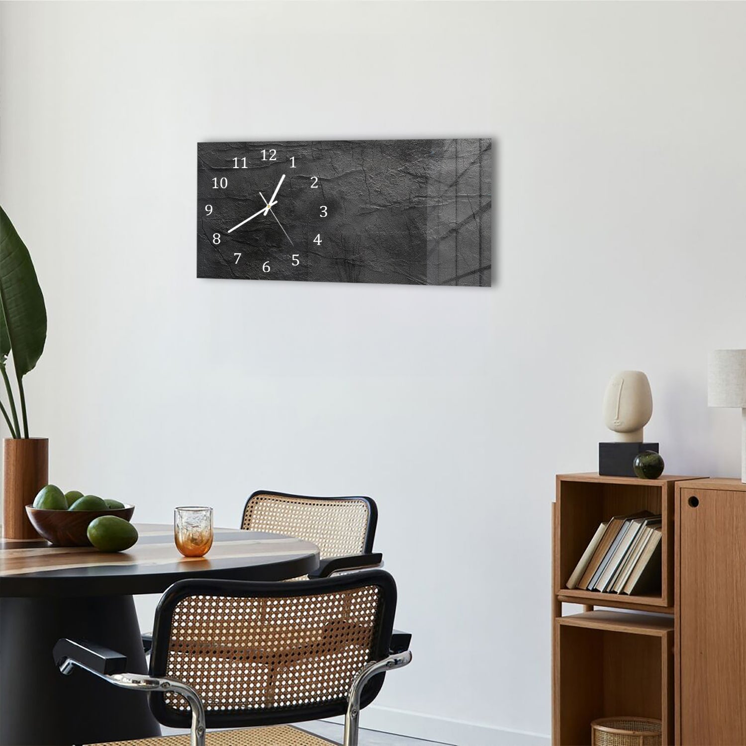 Wanduhr 60x30 - Zerbrochene Wand