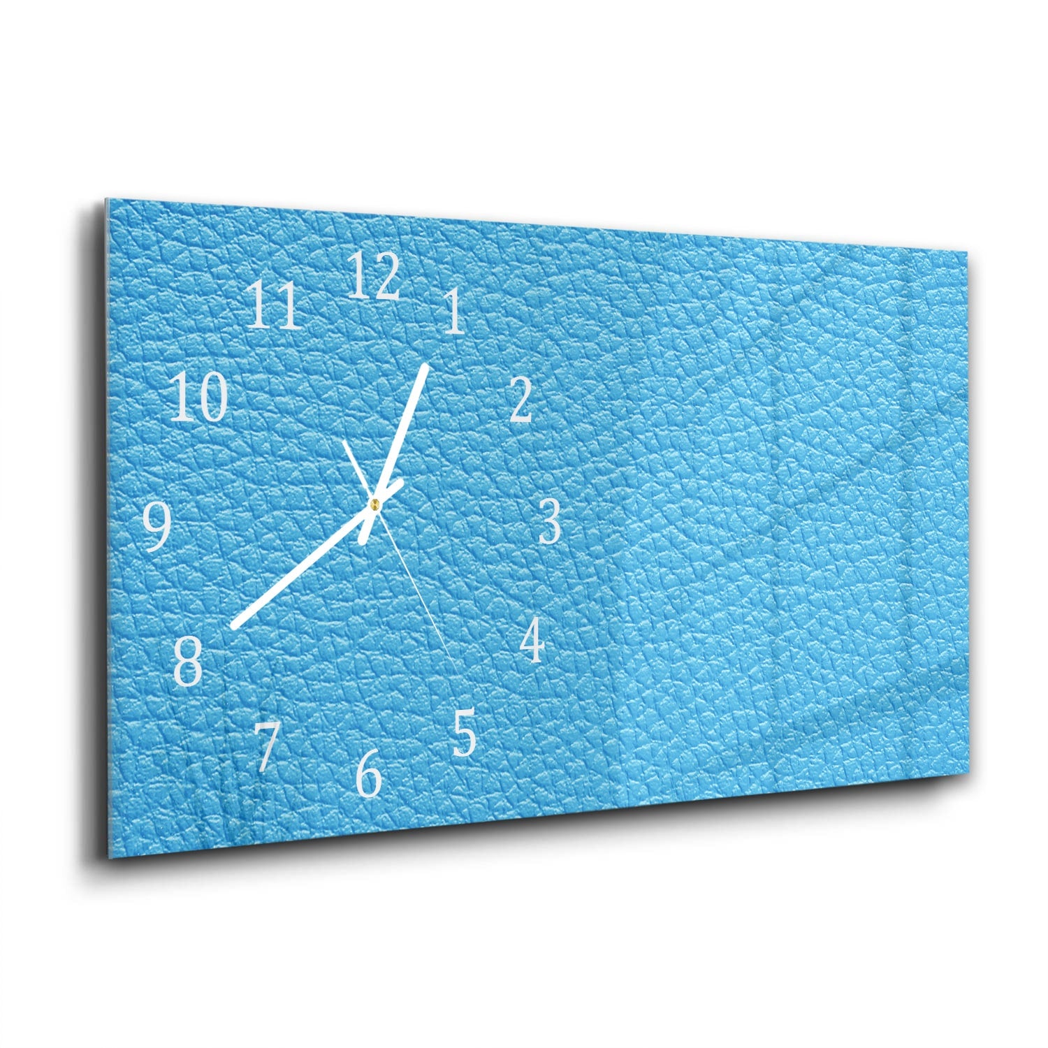 Wanduhr 60x30 - Hellblauer See