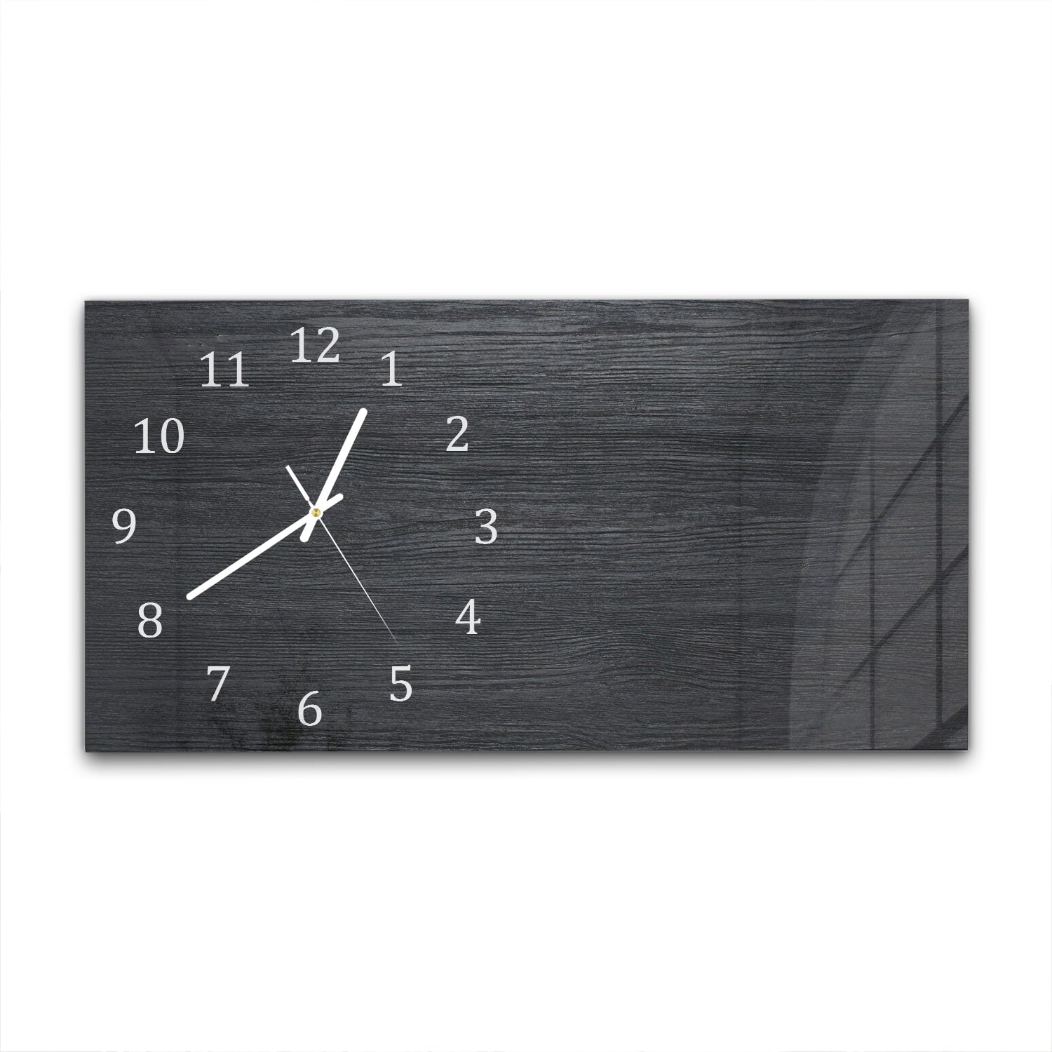 Wanduhr 60x30 - Dunkles Holz