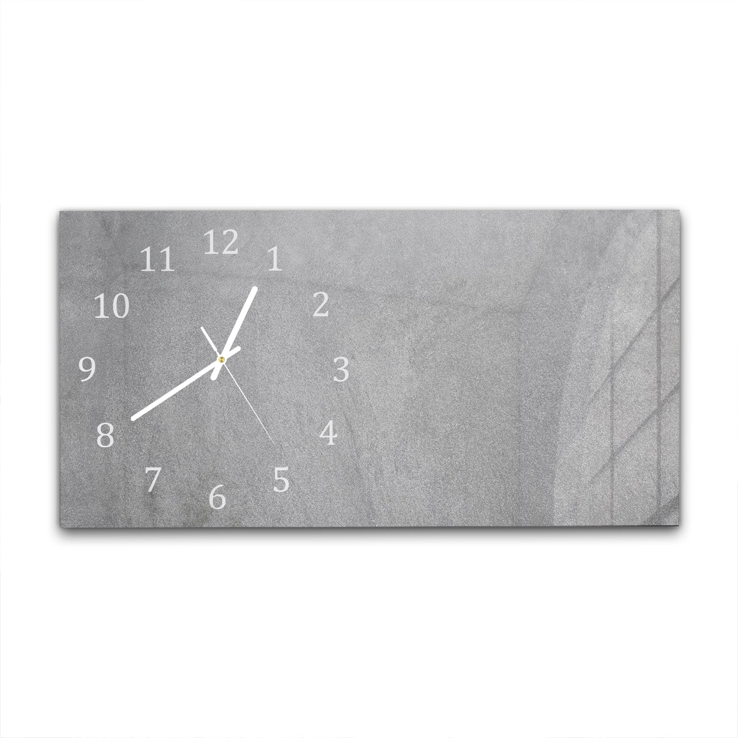Wanduhr 60x30 - Graue Betonwand