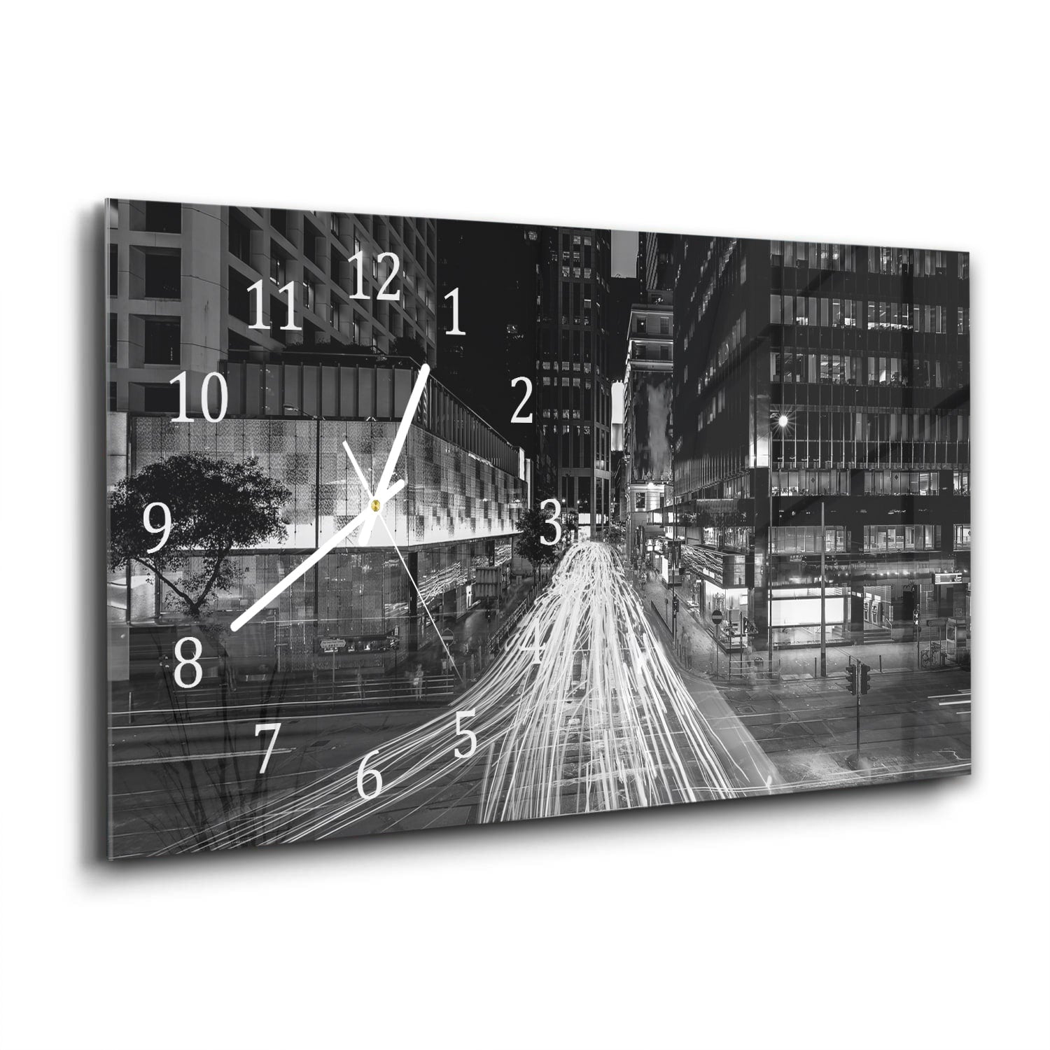 Wanduhr 60x30 - Bewegte Lichter