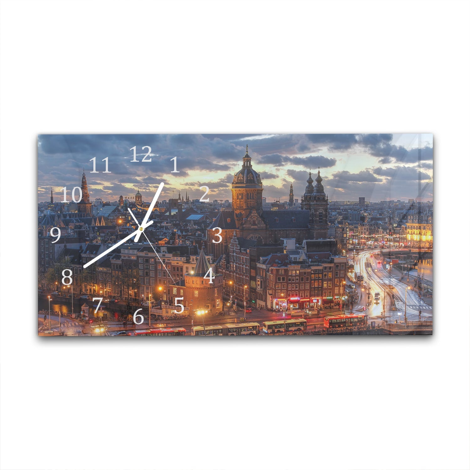 Wanduhr 60x30 - Amsterdam