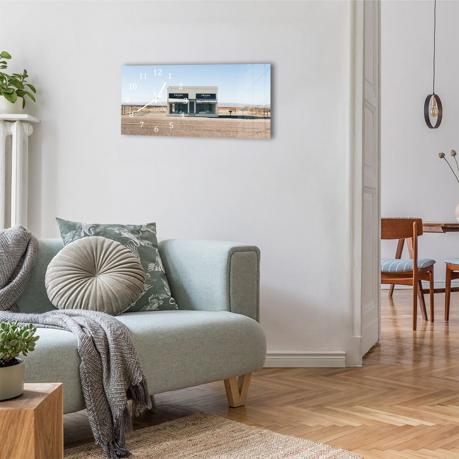 Wanduhr 60x30 - Prada Marfa