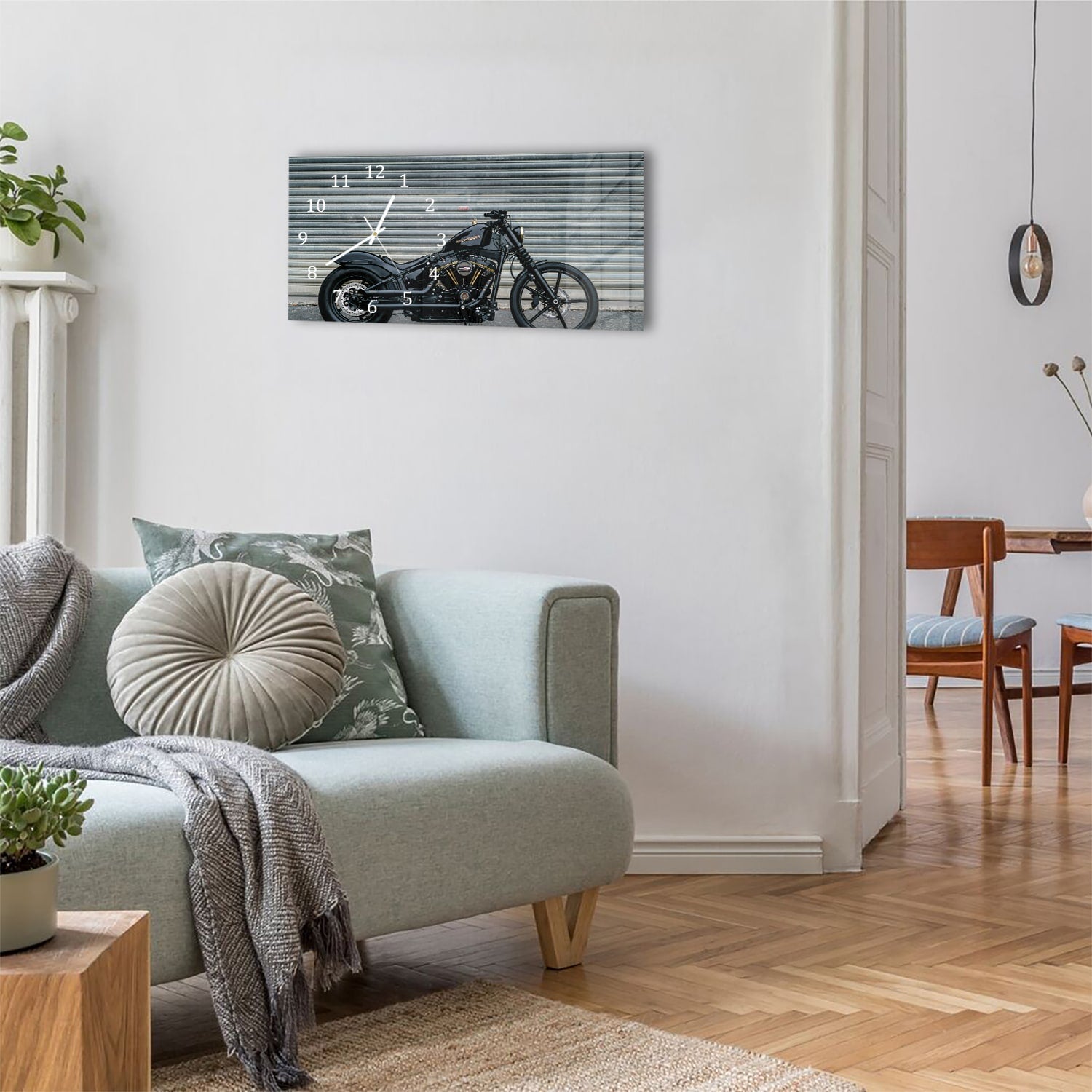 Wanduhr 60x30 - Harley Davidson