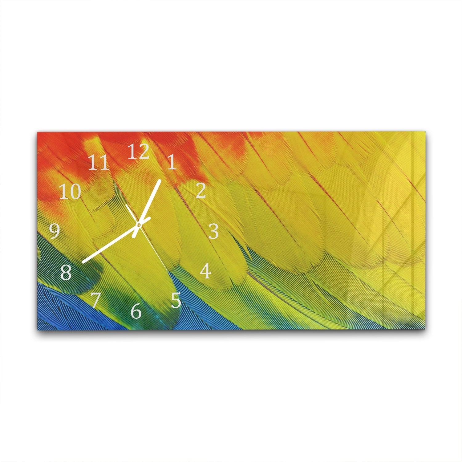 Wanduhr 60x30 - Flügel der Farbe