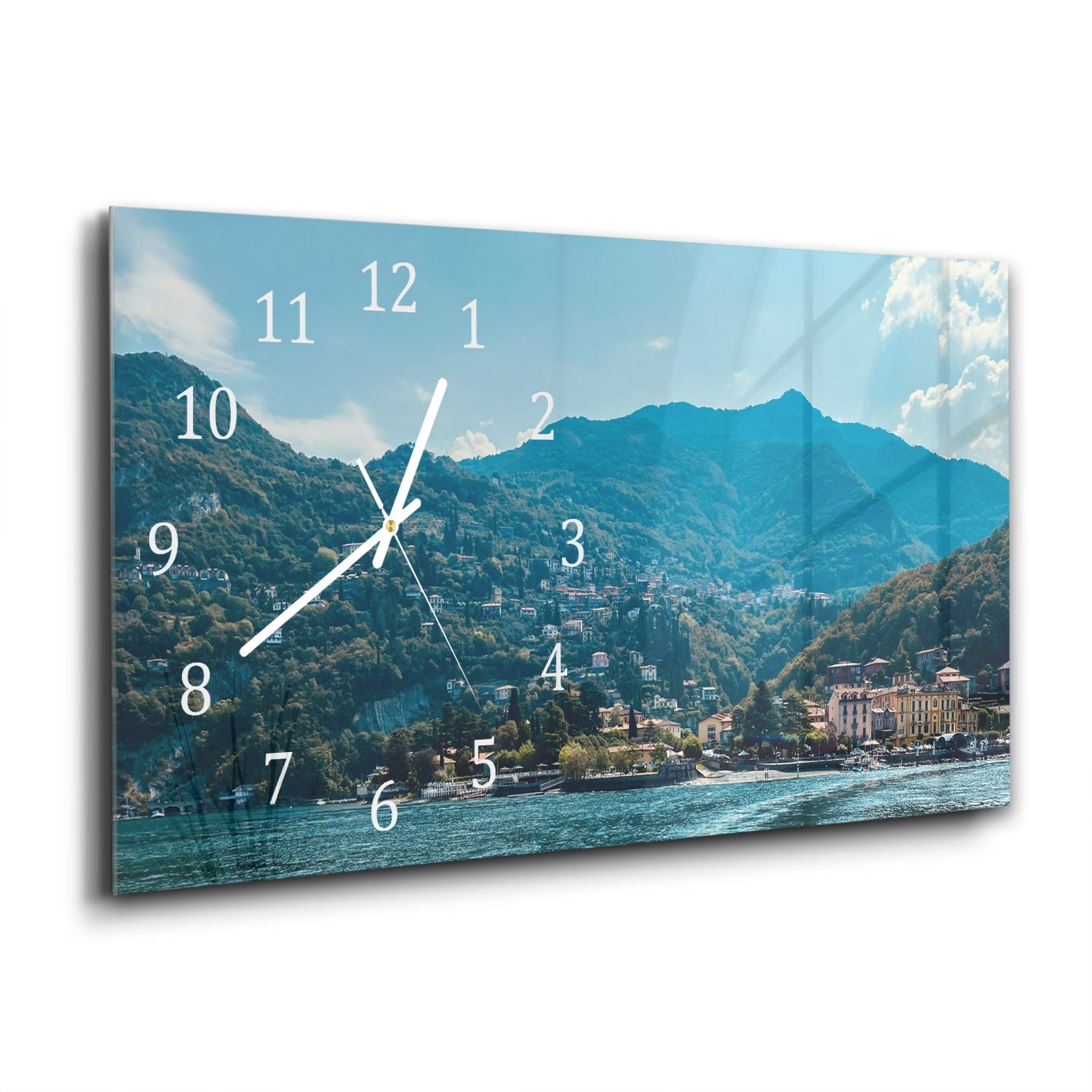 Wanduhr 60x30 - Varenna in Italien
