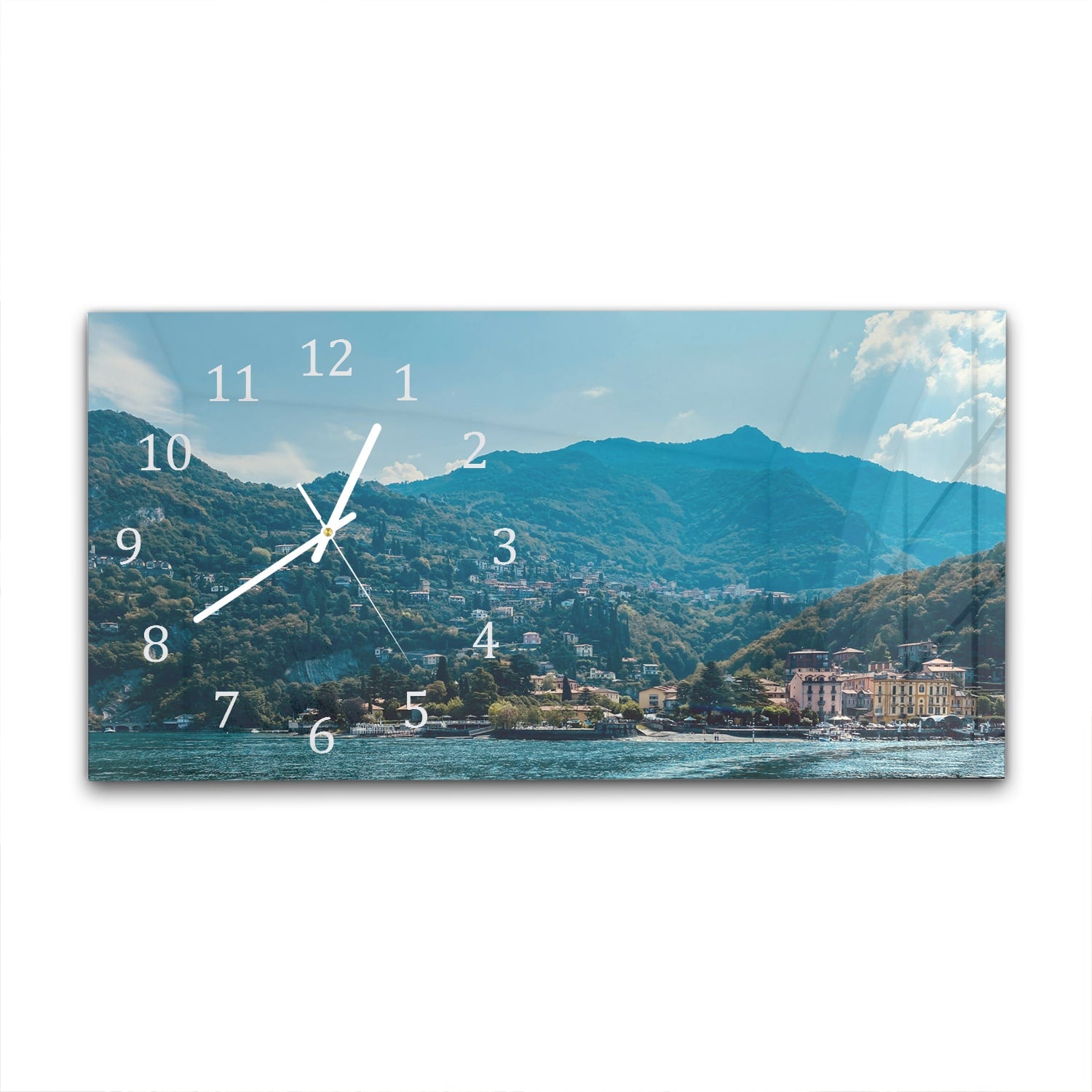 Wanduhr 60x30 - Varenna in Italien