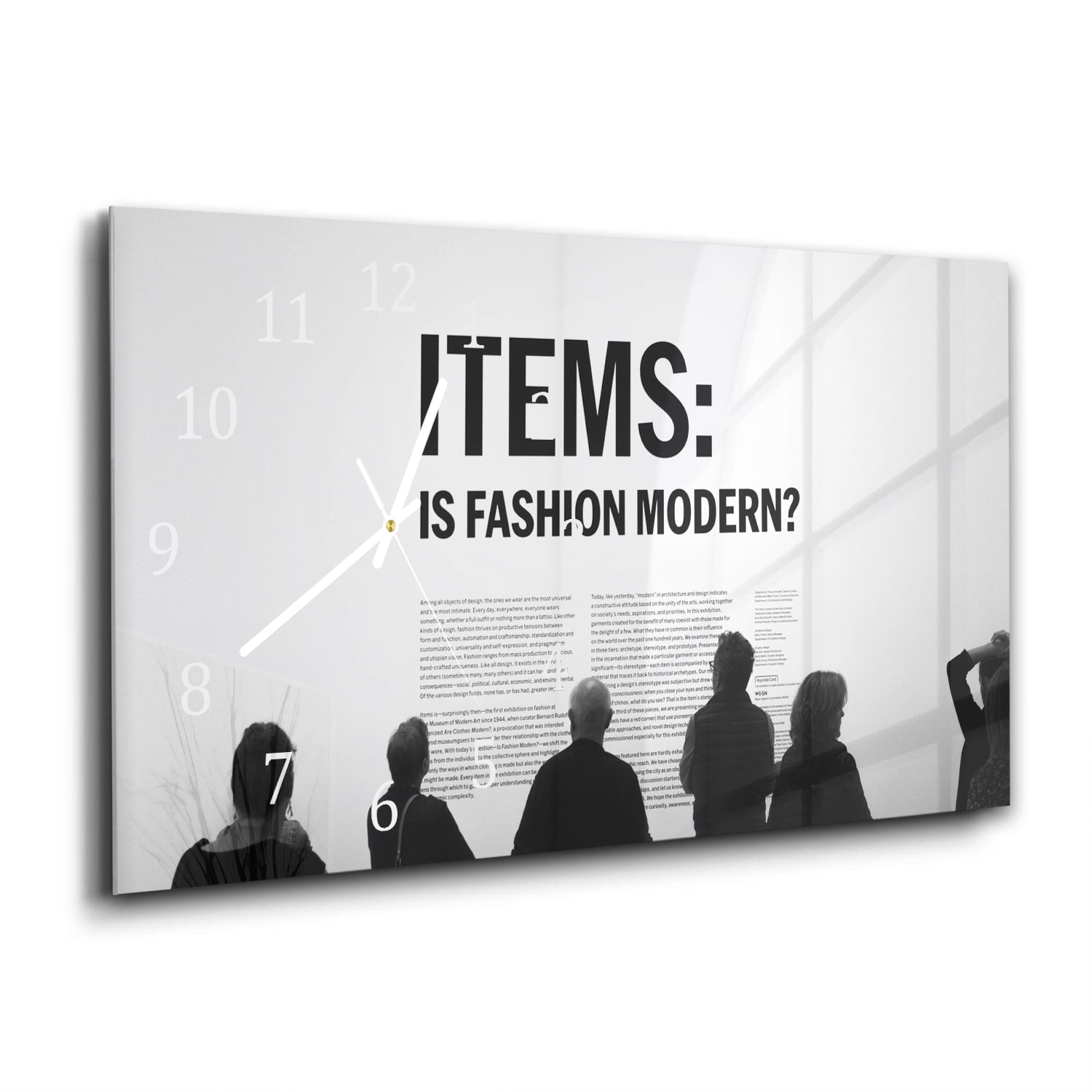 Wanduhr 60x30 - Is Fashion Modern?