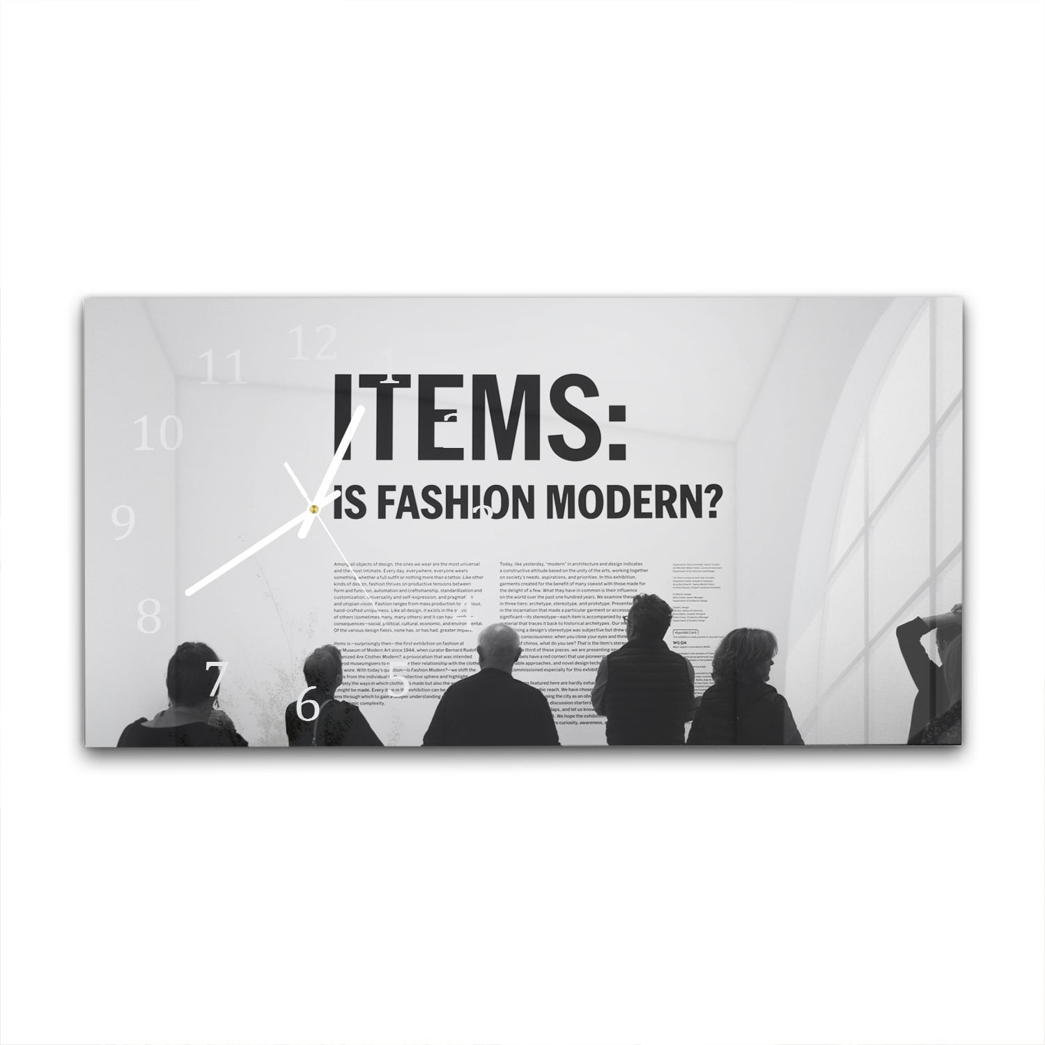 Wanduhr 60x30 - Is Fashion Modern?