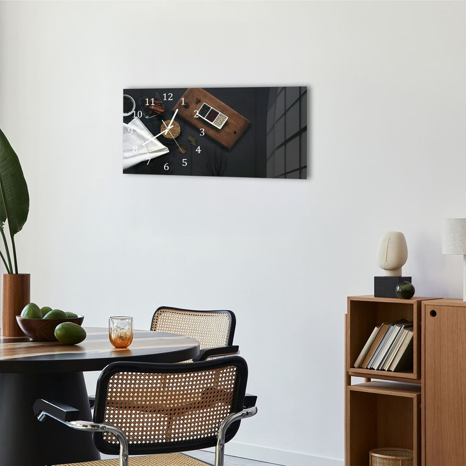 Wanduhr 60x30 - Geschmackvolle Komposition
