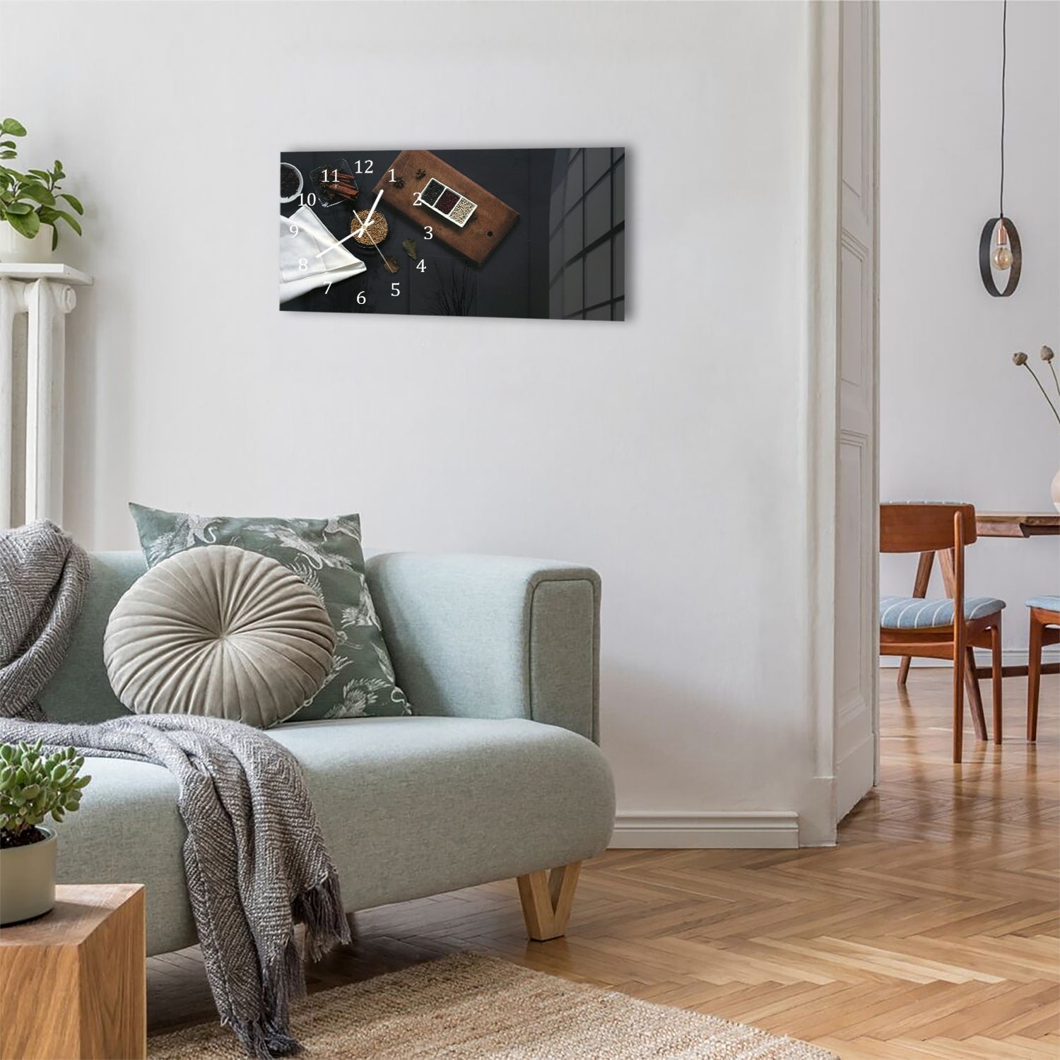 Wanduhr 60x30 - Geschmackvolle Komposition