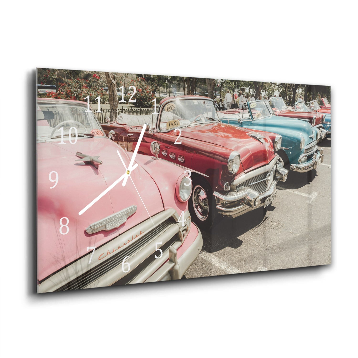 Wanduhr 60x30 - Chevrolet Bel Air