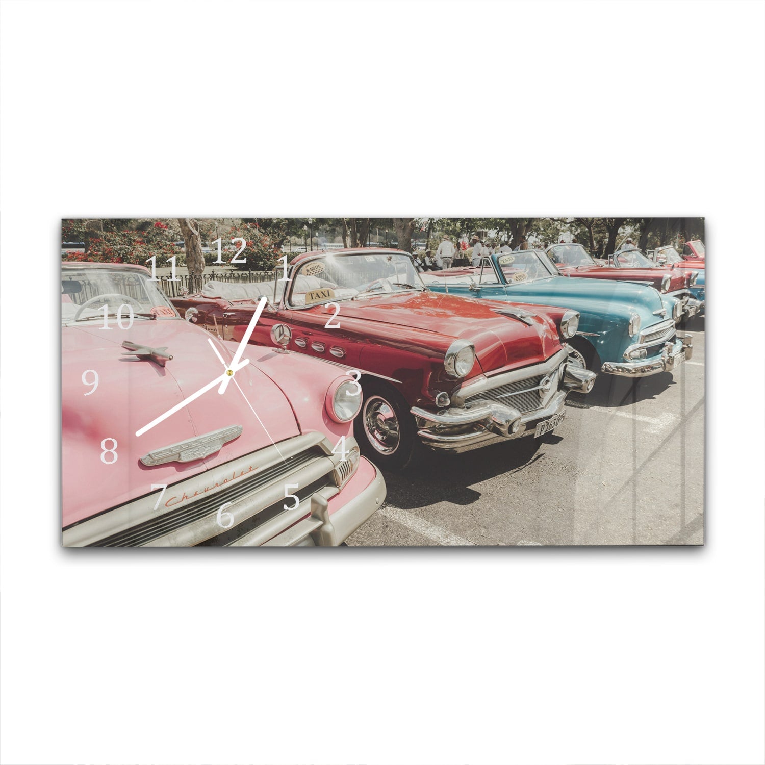 Wanduhr 60x30 - Chevrolet Bel Air