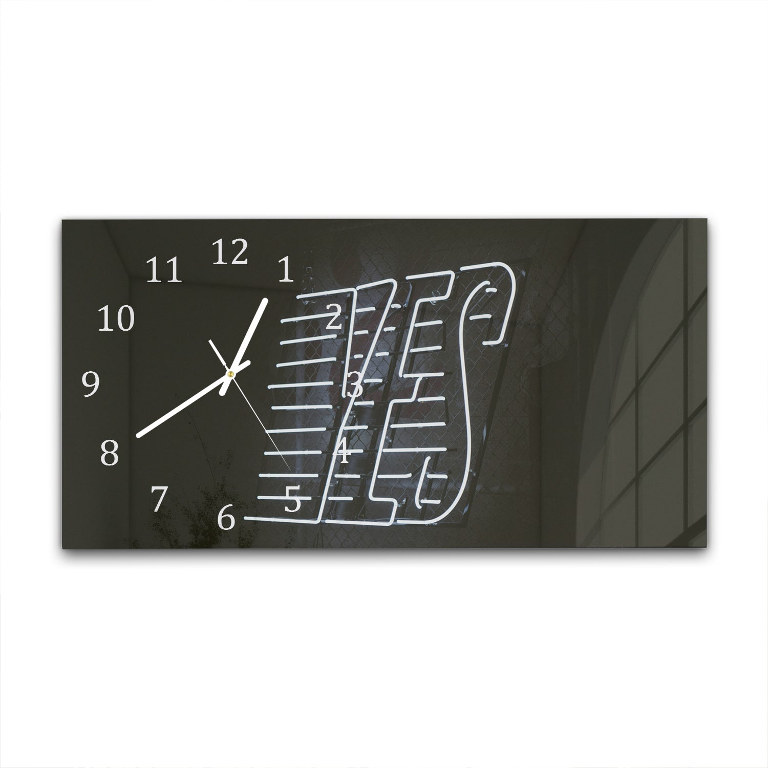 Wanduhr 60x30 - YES