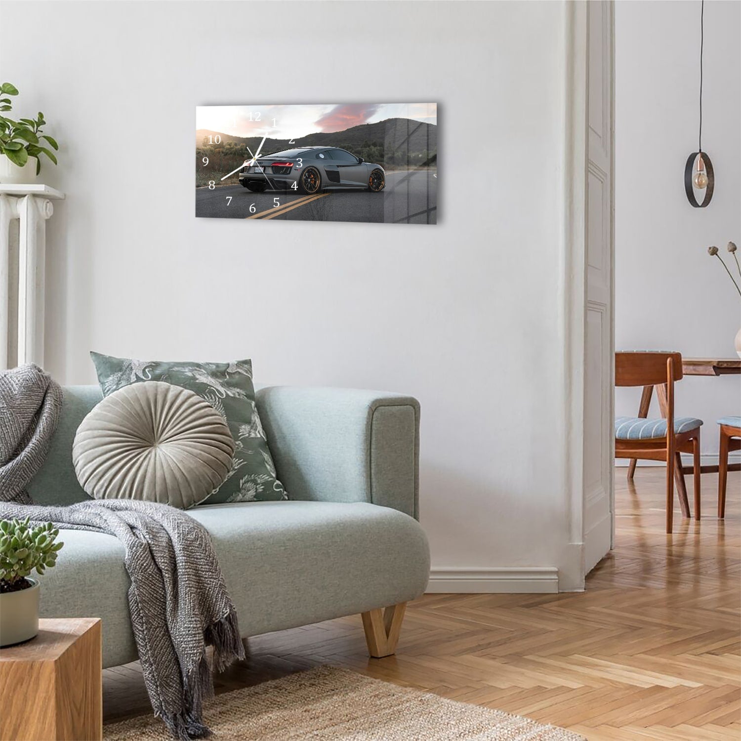 Wanduhr 60x30 - Audi R8