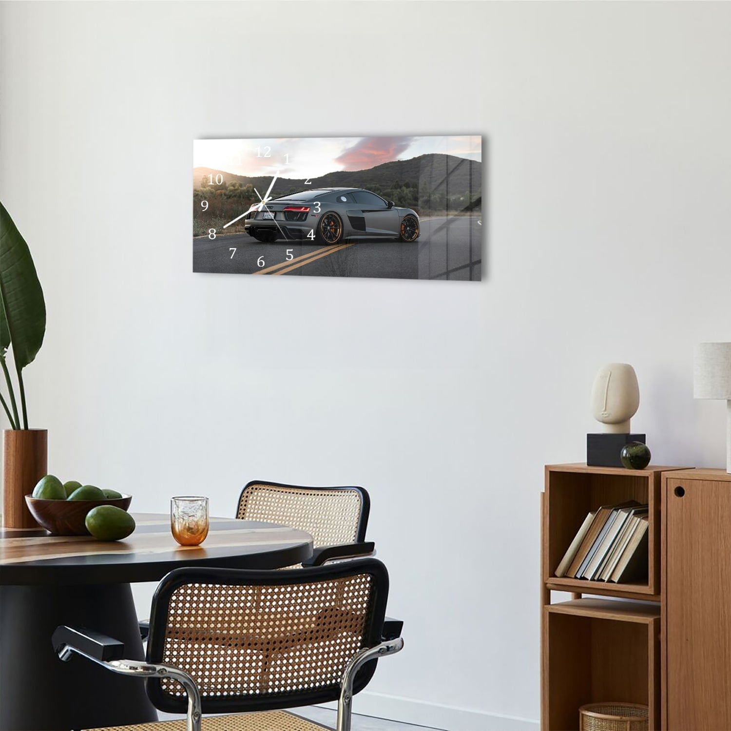 Wanduhr 60x30 - Audi R8