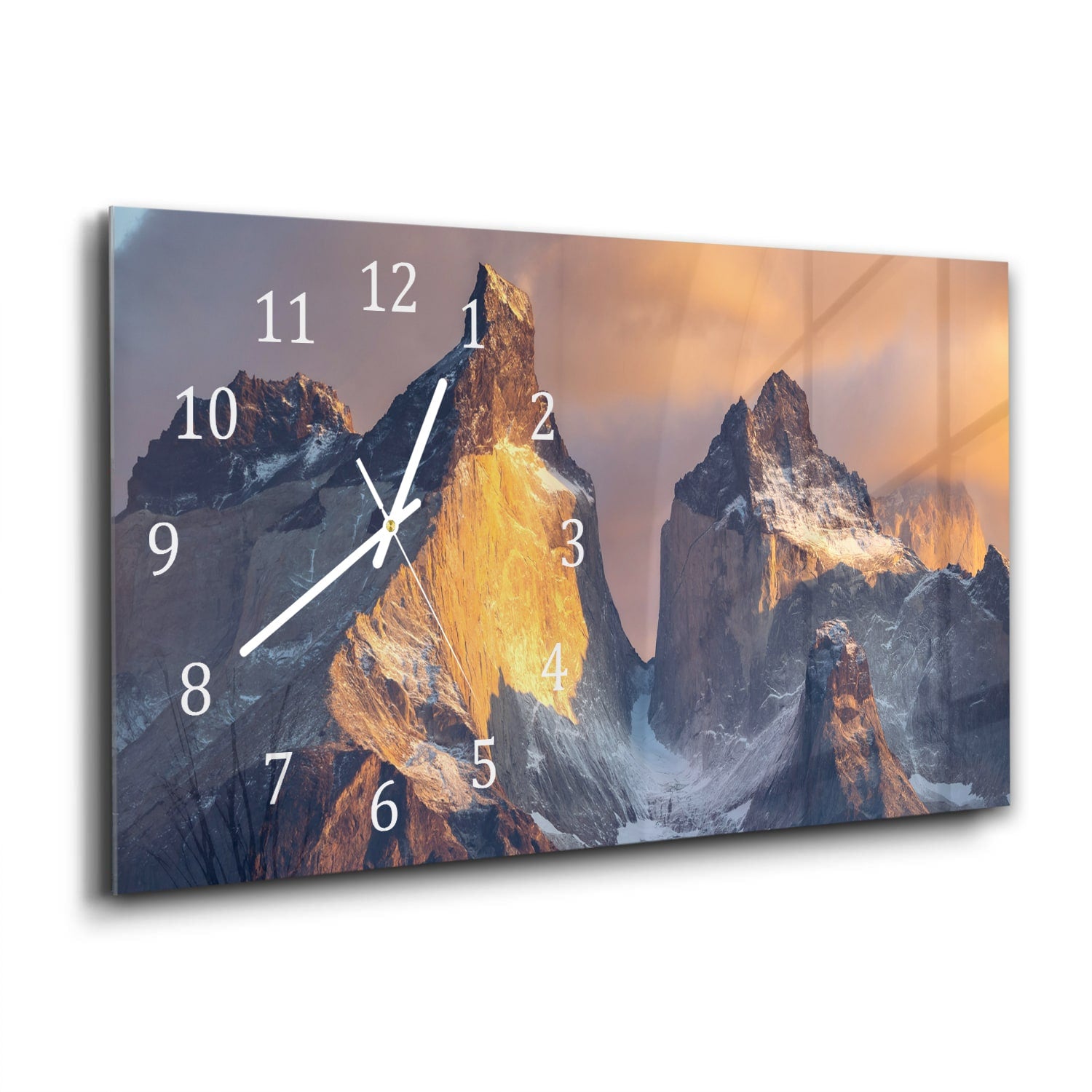 Wanduhr 60x30 - Hohe raue Berge