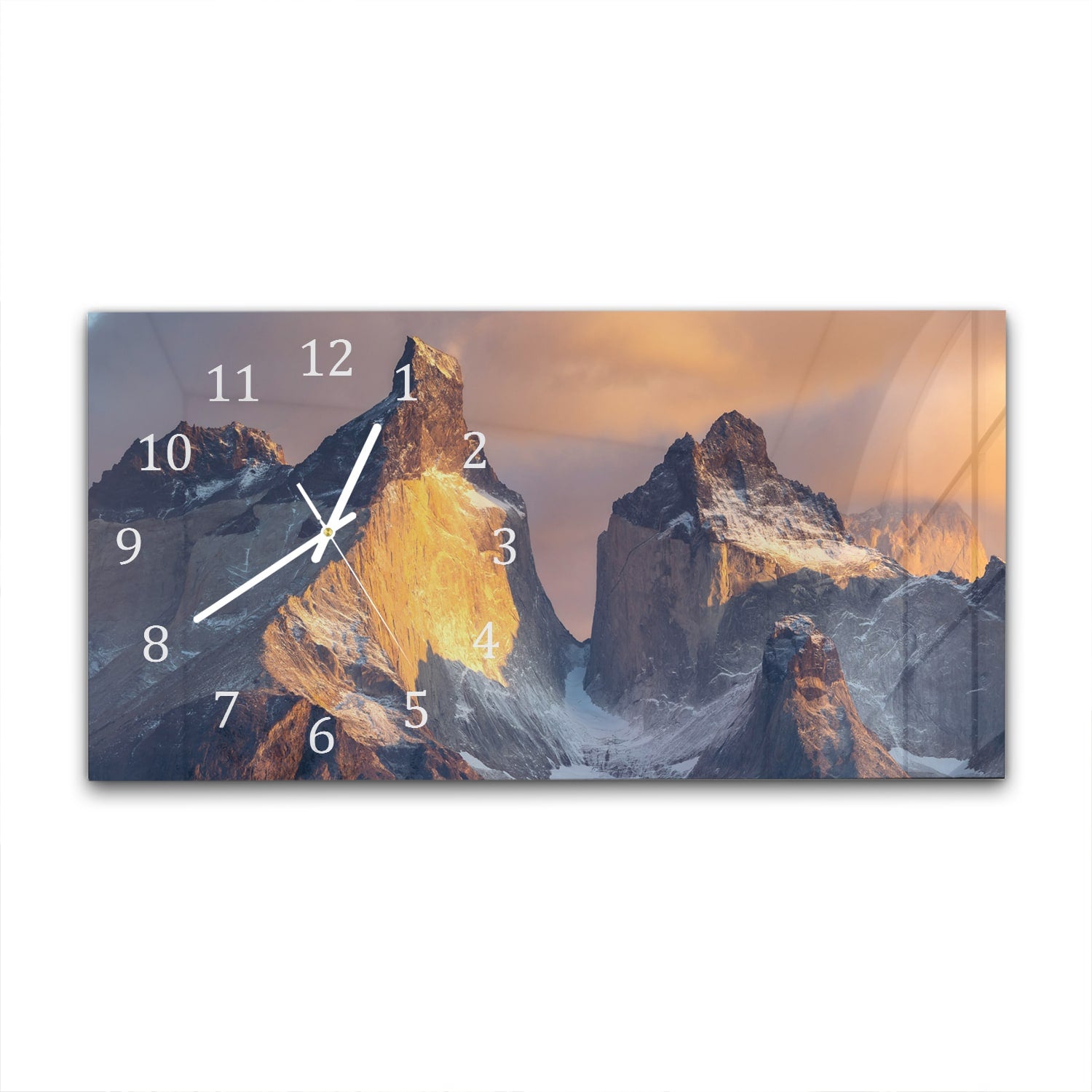 Wanduhr 60x30 - Hohe raue Berge