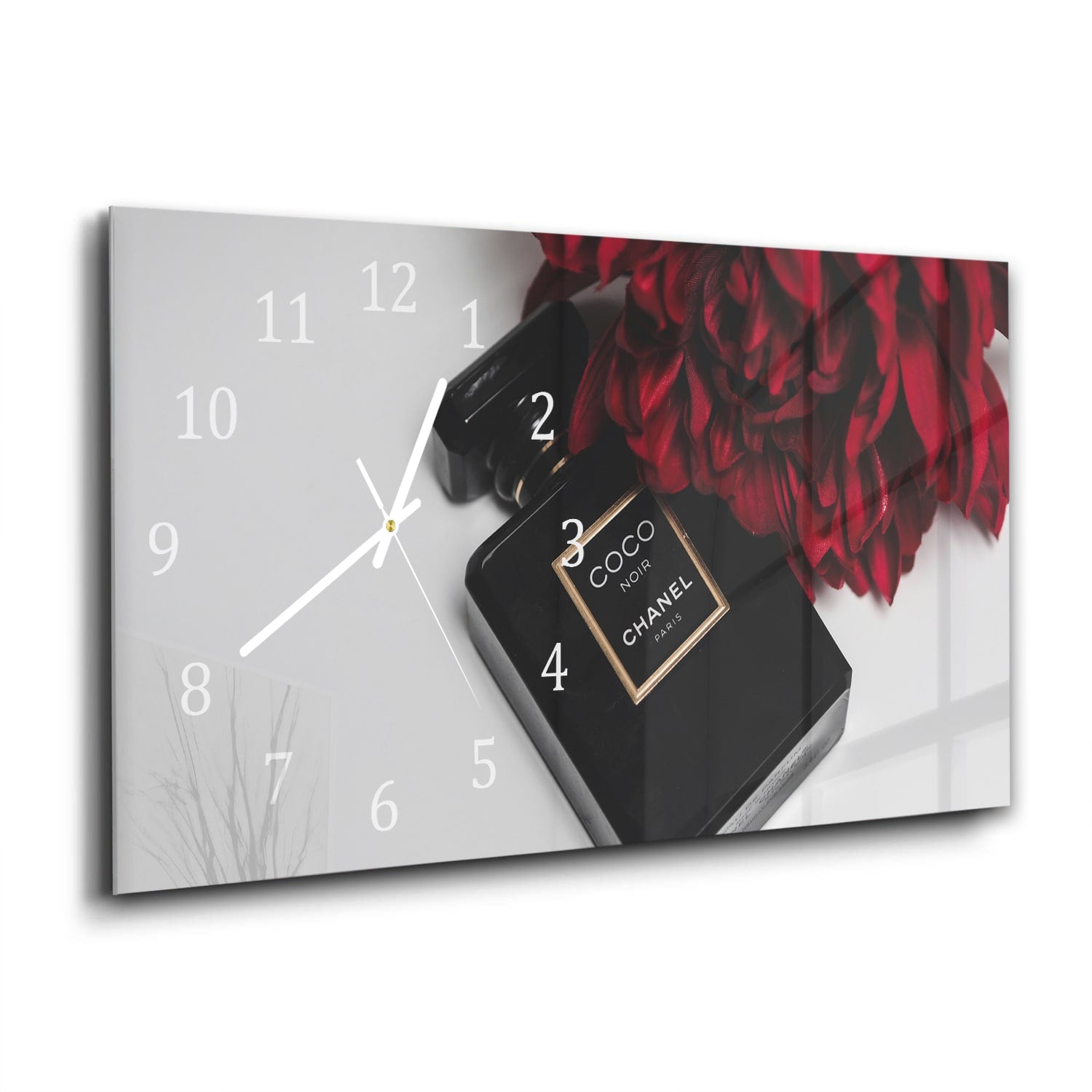 Wanduhr 60x30 - Coco Chanel Parfüm