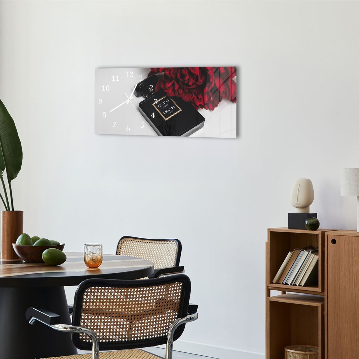 Wanduhr 60x30 - Coco Chanel Parfüm