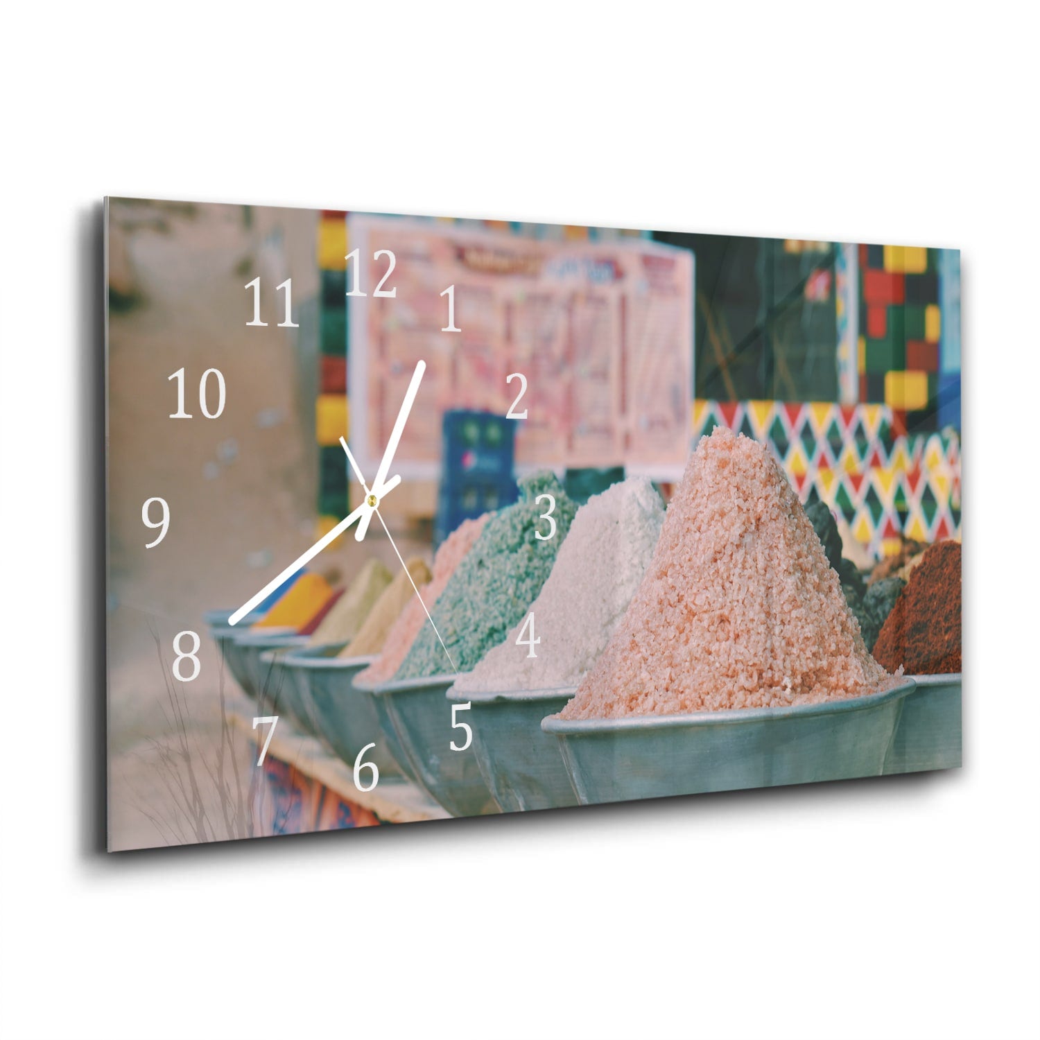 Wanduhr 60x30 - Gewürze und Salz