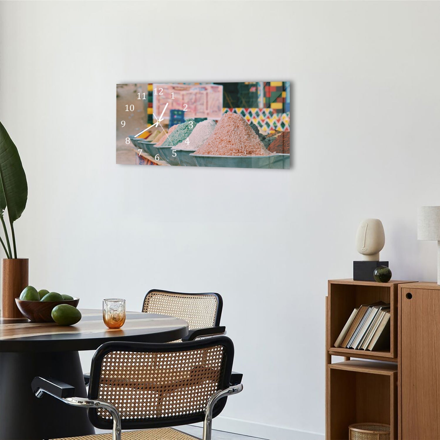 Wanduhr 60x30 - Gewürze und Salz