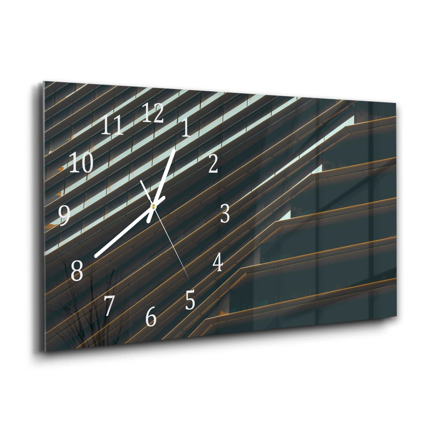 Wanduhr 60x30 - Nahaufnahme eines Gebäudes