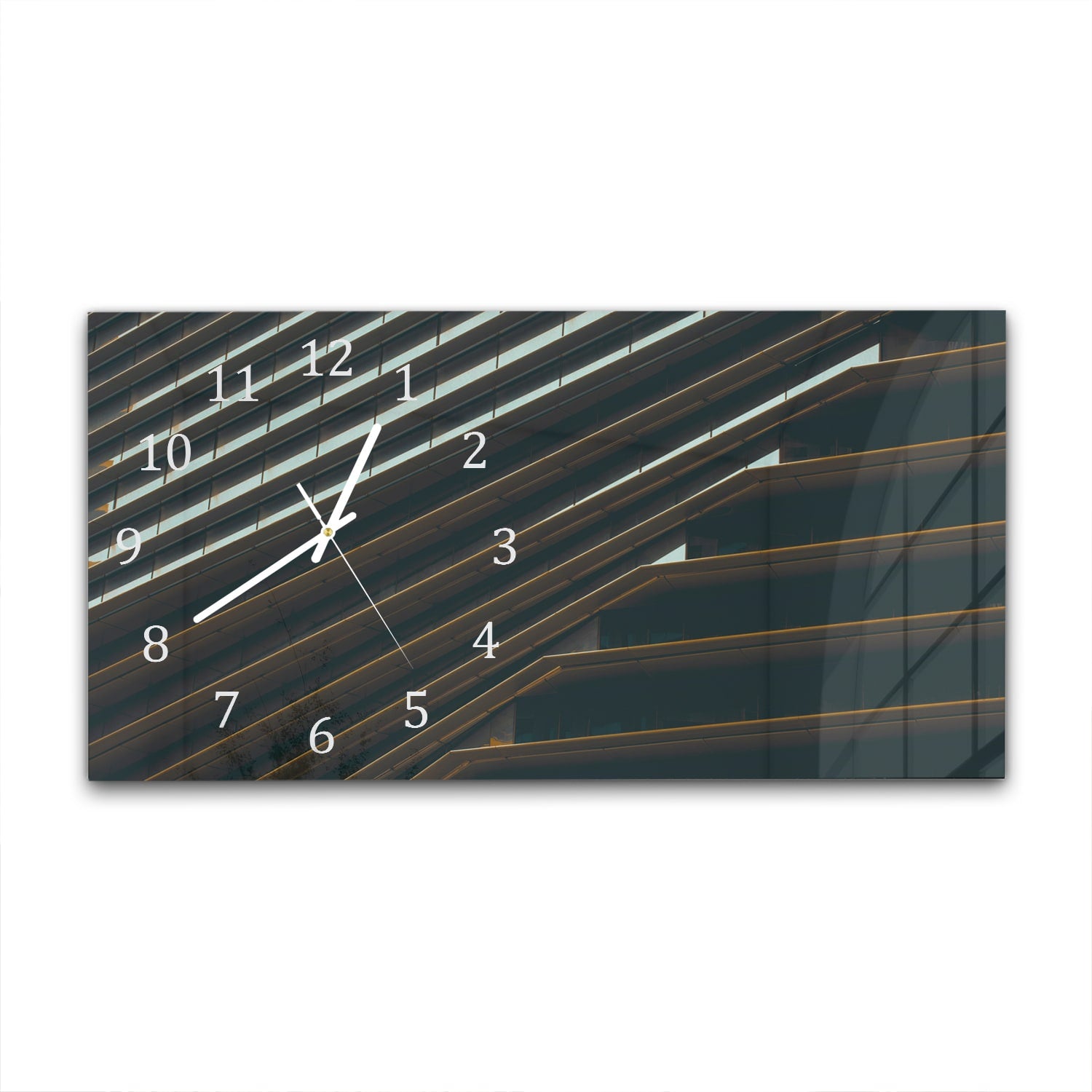 Wanduhr 60x30 - Nahaufnahme eines Gebäudes