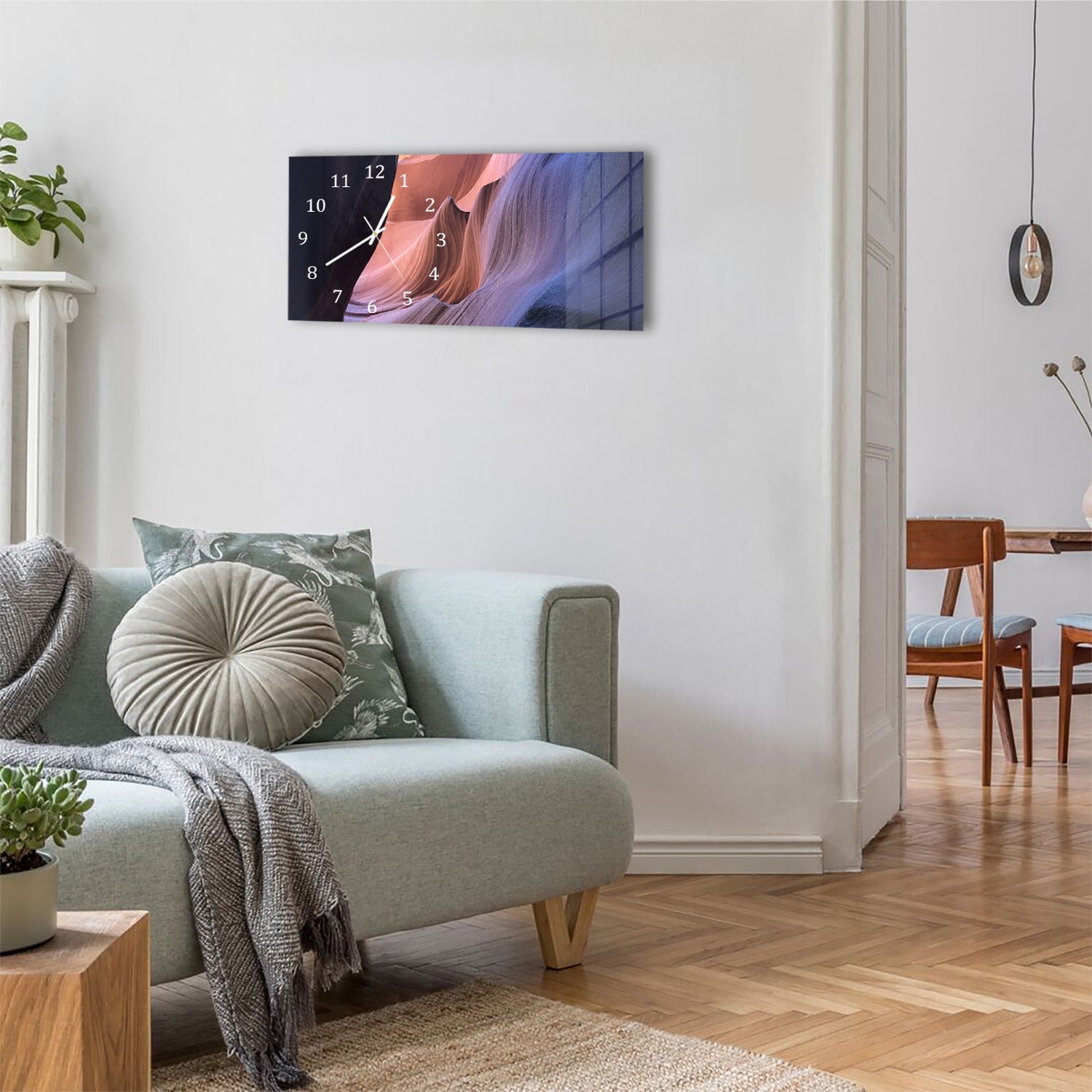 Wanduhr 60x30 - Antelope Canyon