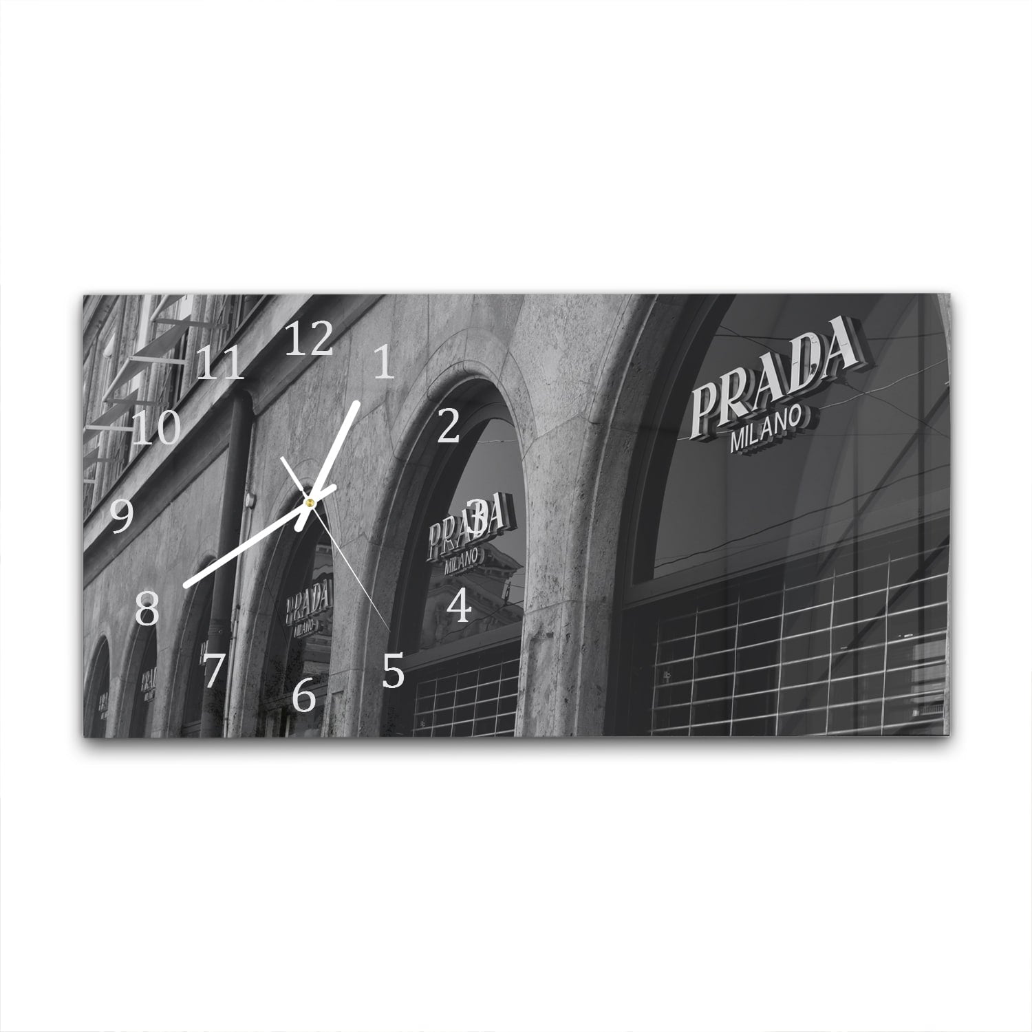 Wanduhr 60x30 - Prada Milano