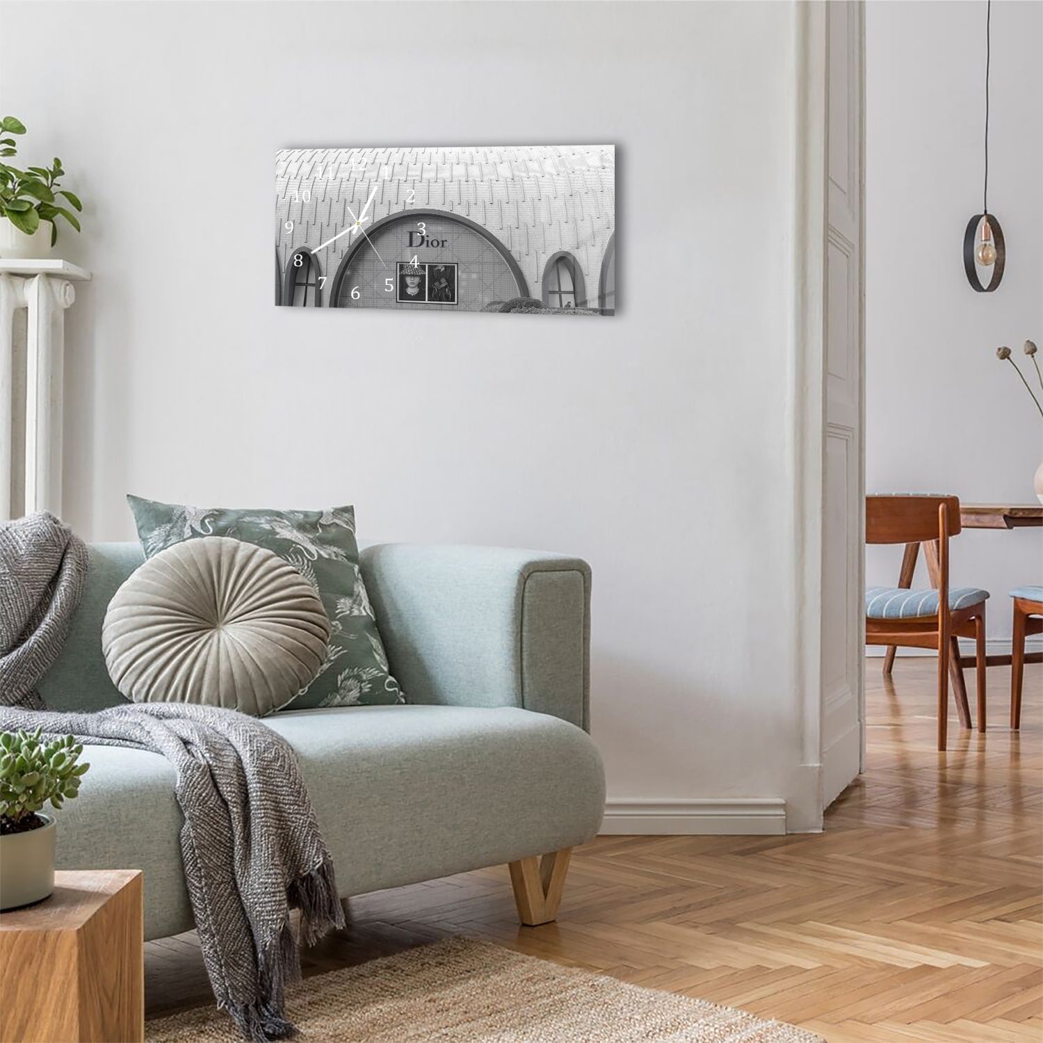 Wanduhr 60x30 - Dior-Geschäft