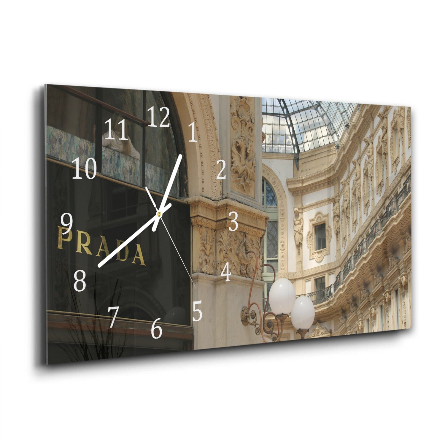 Wanduhr 60x30 - Prada-Geschäft