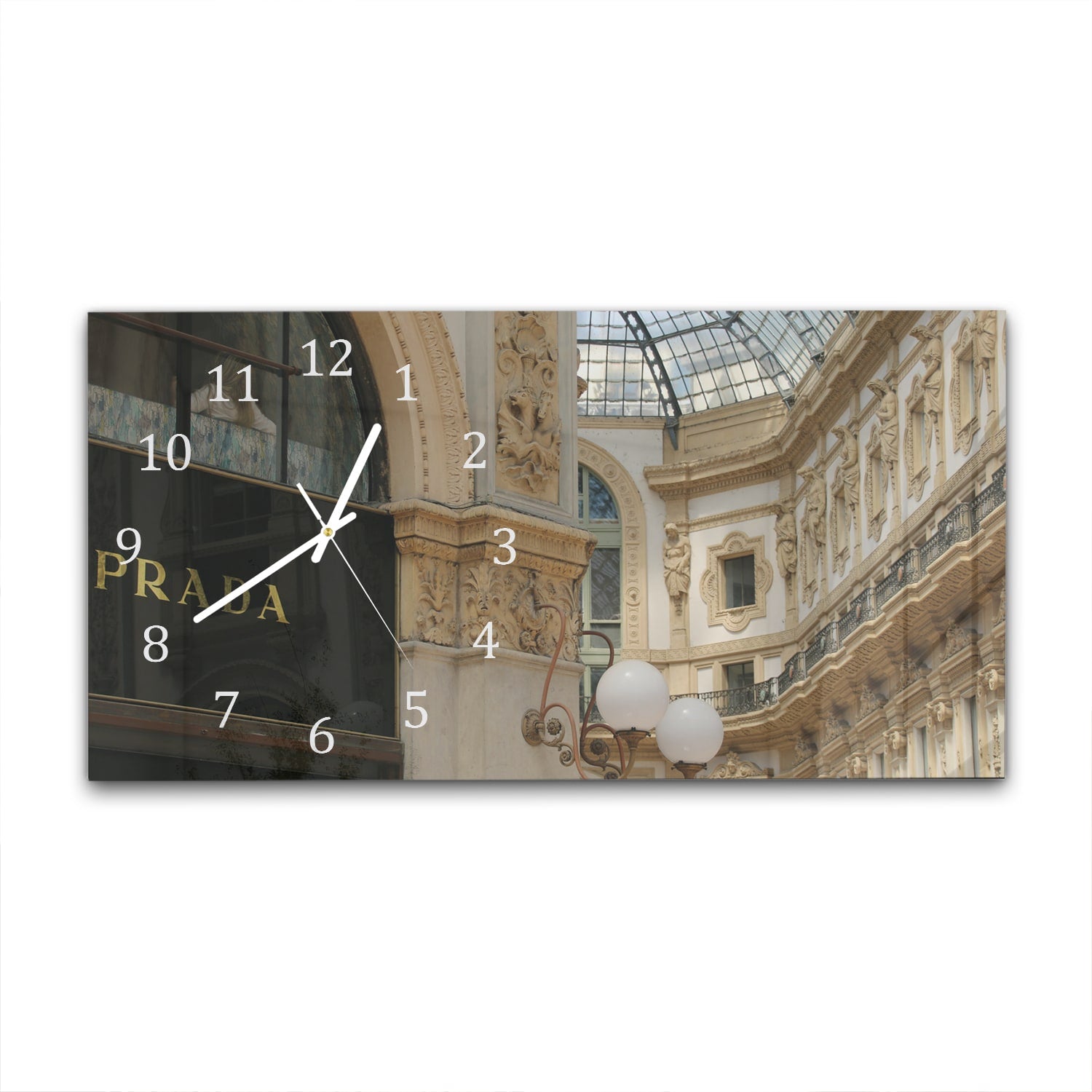 Wanduhr 60x30 - Prada-Geschäft