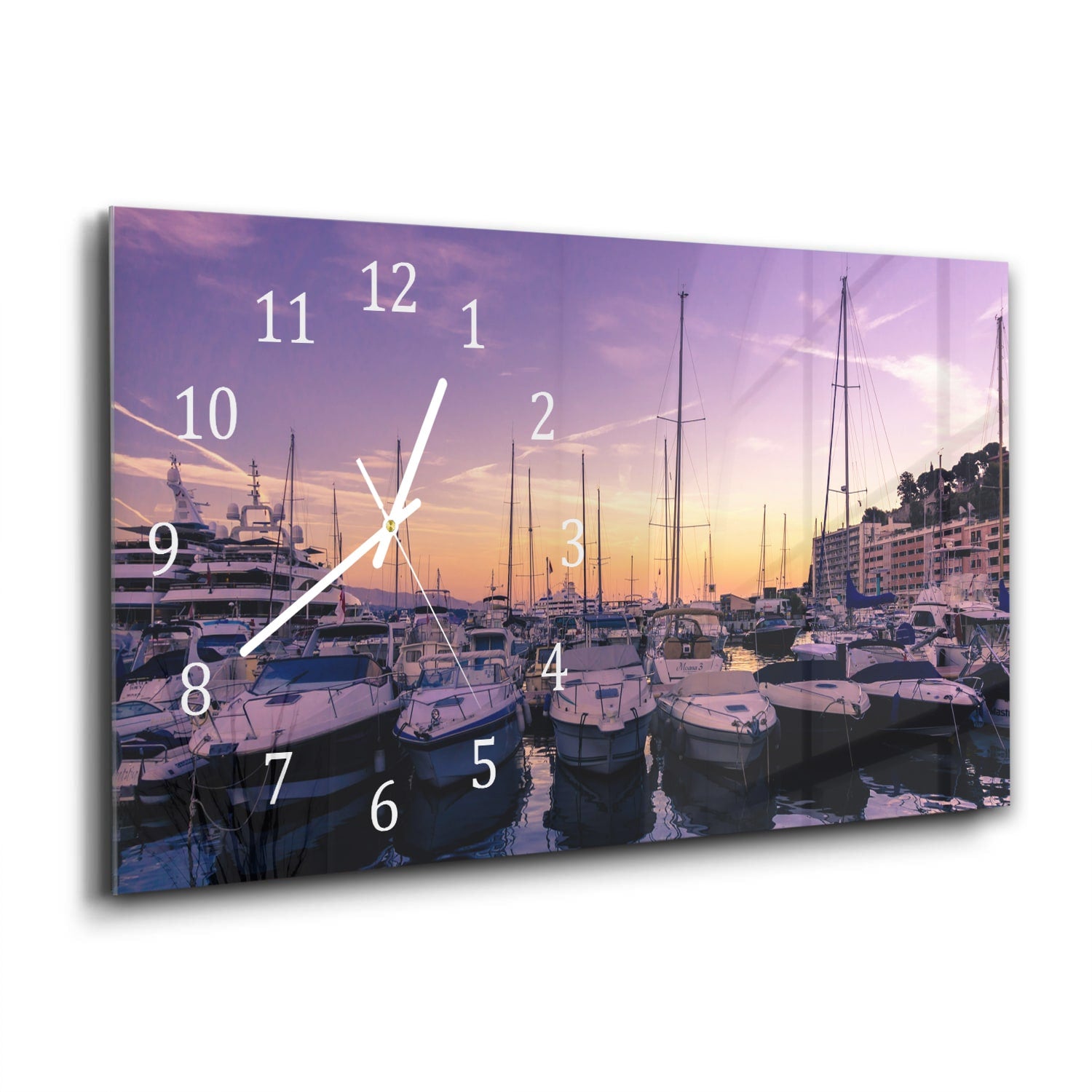Wanduhr 60x30 - Jachthafen