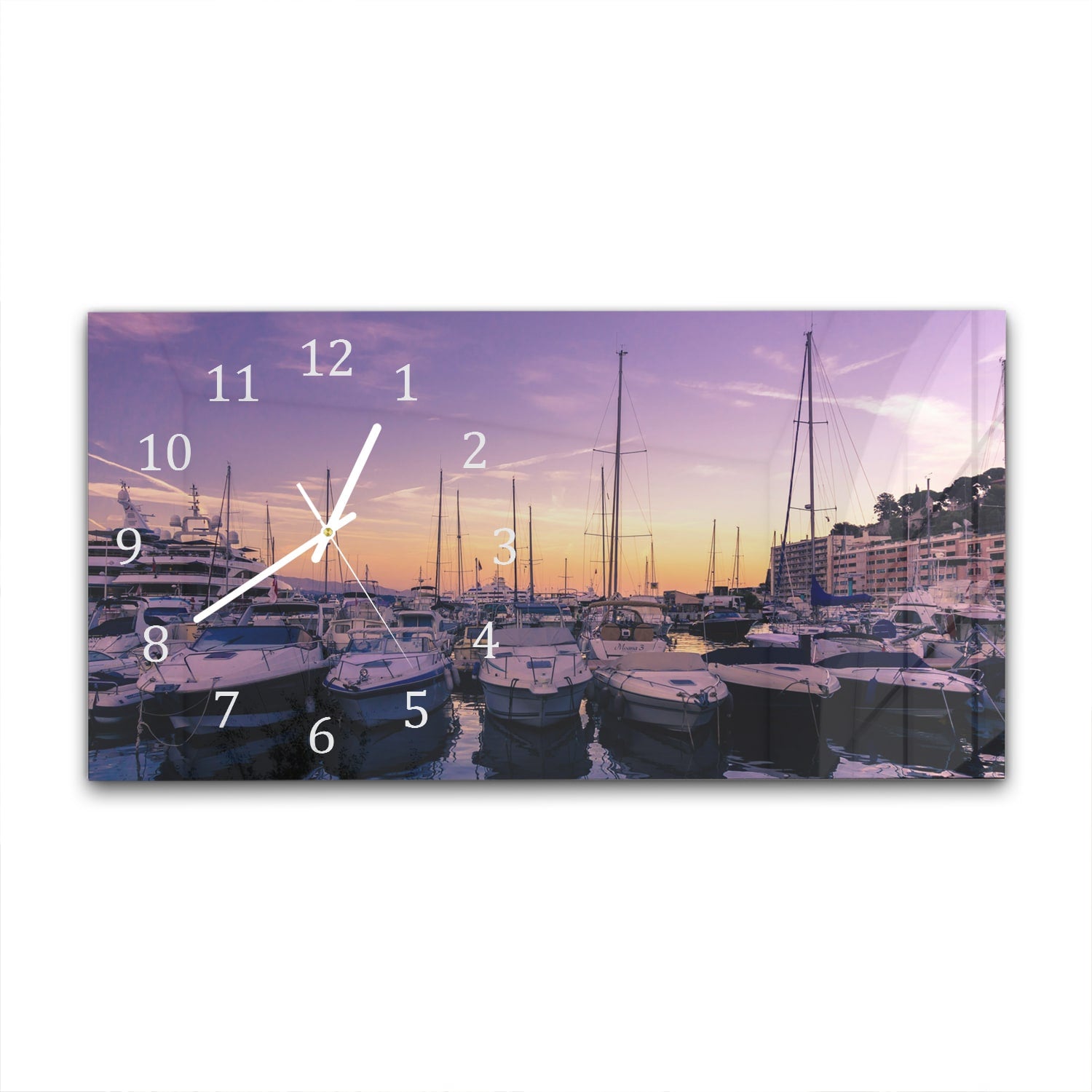 Wanduhr 60x30 - Jachthafen